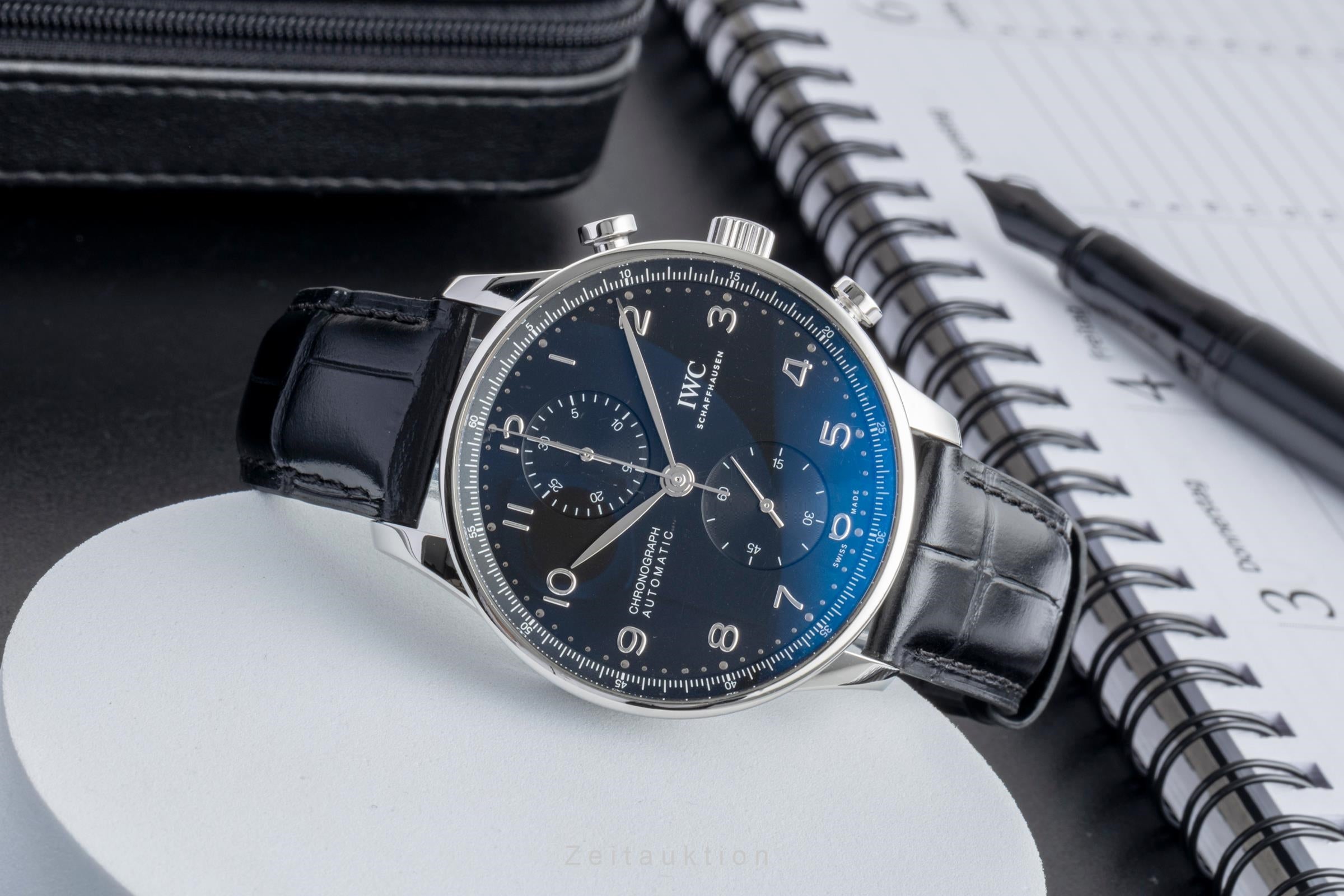 IWC Portugieser Chronograph Automatik Stahl Ref. IW371609 B&P 2021 NP: 9100 € [2600010]