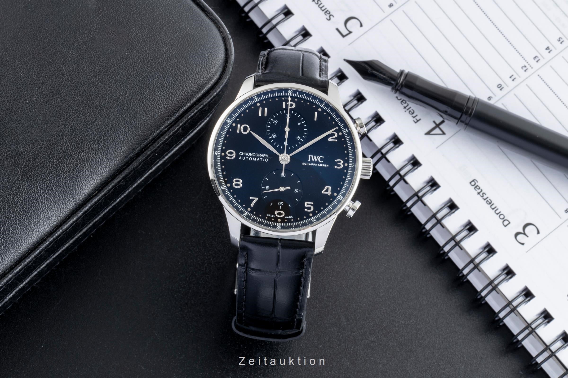 IWC Portugieser Chronograph Automatik Stahl Ref. IW371609 B&P 2021 NP: 9100 € [2600010]