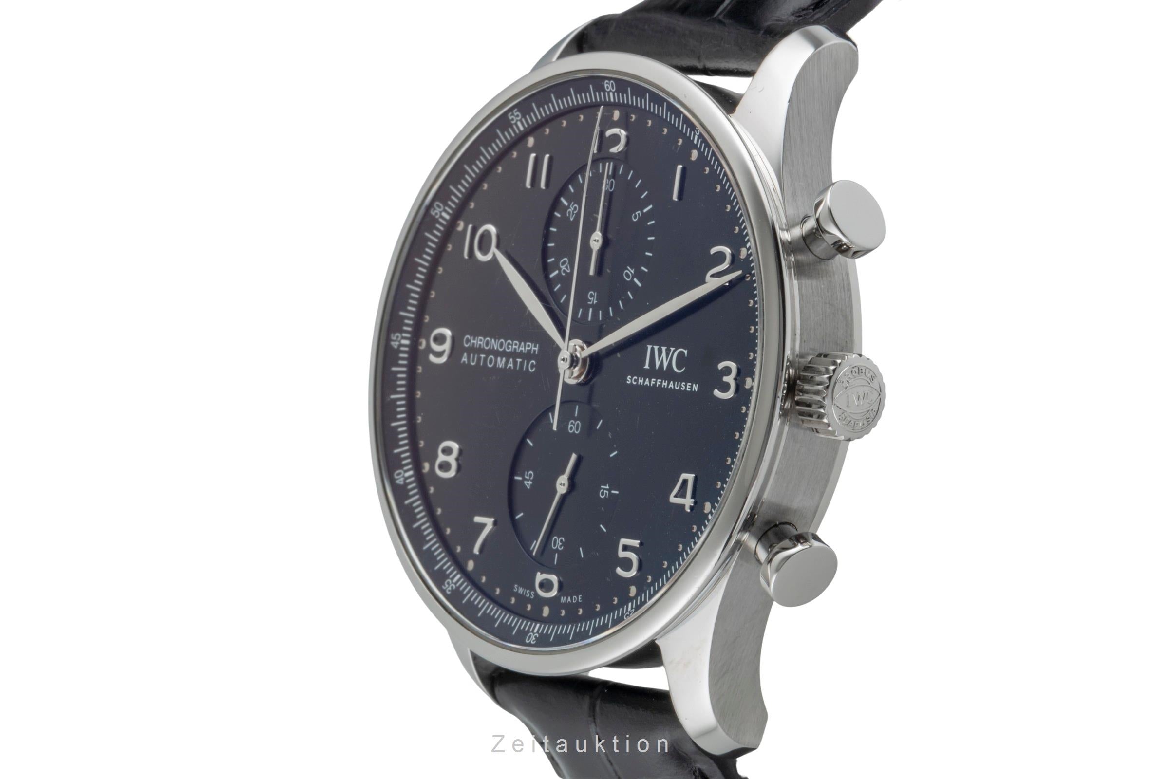 IWC Portugieser Chronograph Automatik Stahl Ref. IW371609 B&P 2021 NP: 9100 € [2600010]