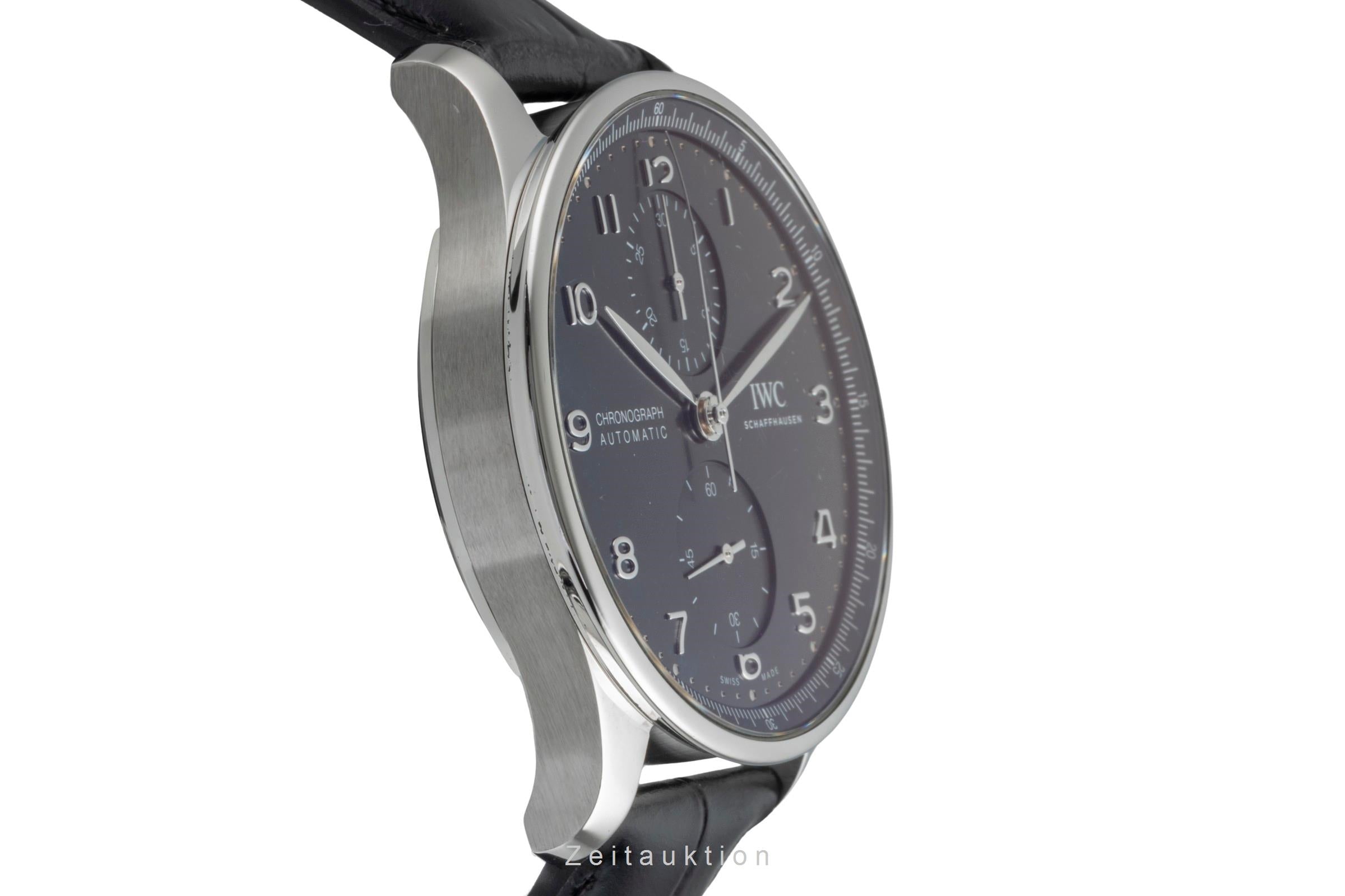 IWC Portugieser Chronograph Automatik Stahl Ref. IW371609 B&P 2021 NP: 9100 € [2600010]
