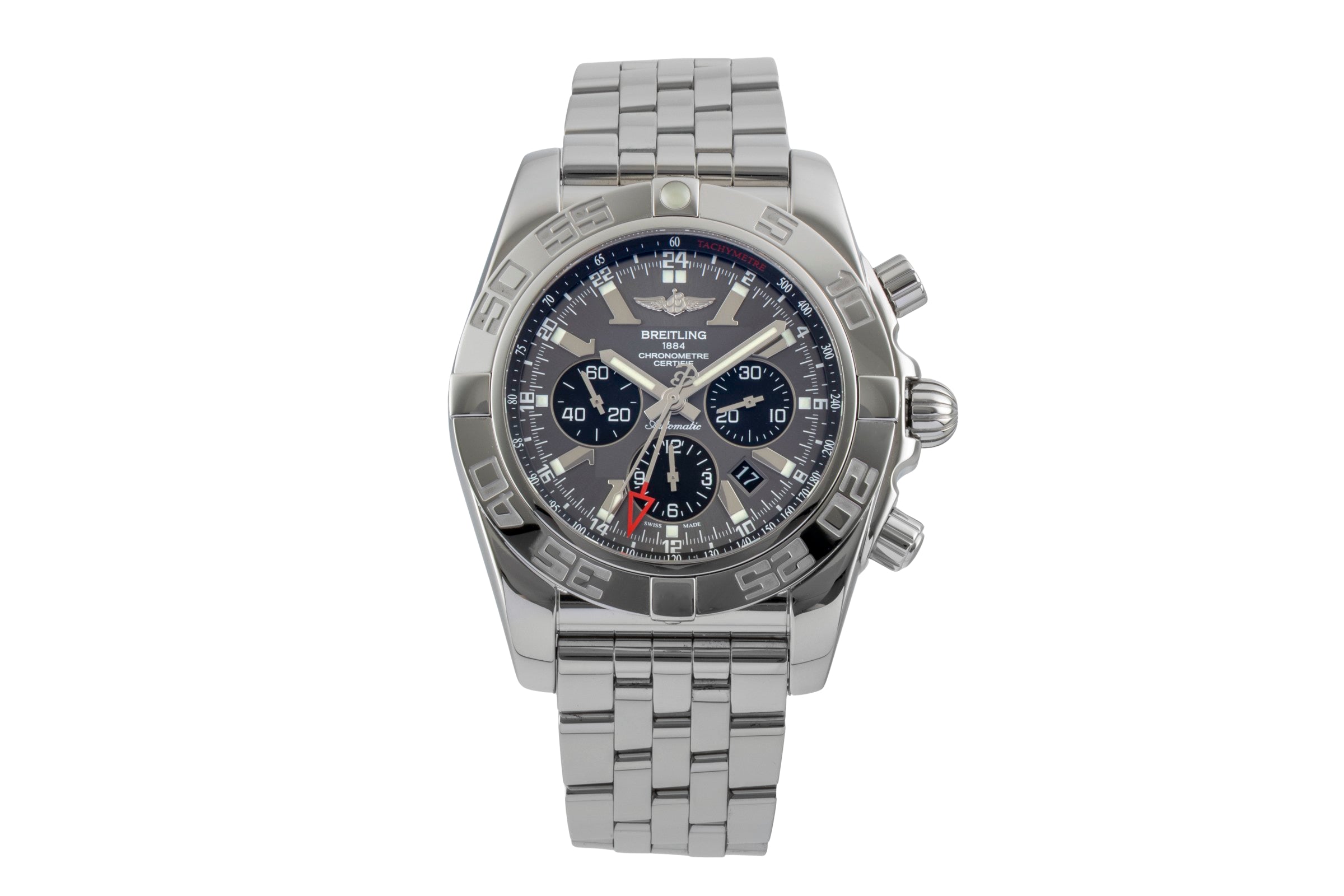 Breitling Chronomat 47 GMT chronograph steel automatic men's watch AB041012/BA69  [2600016]