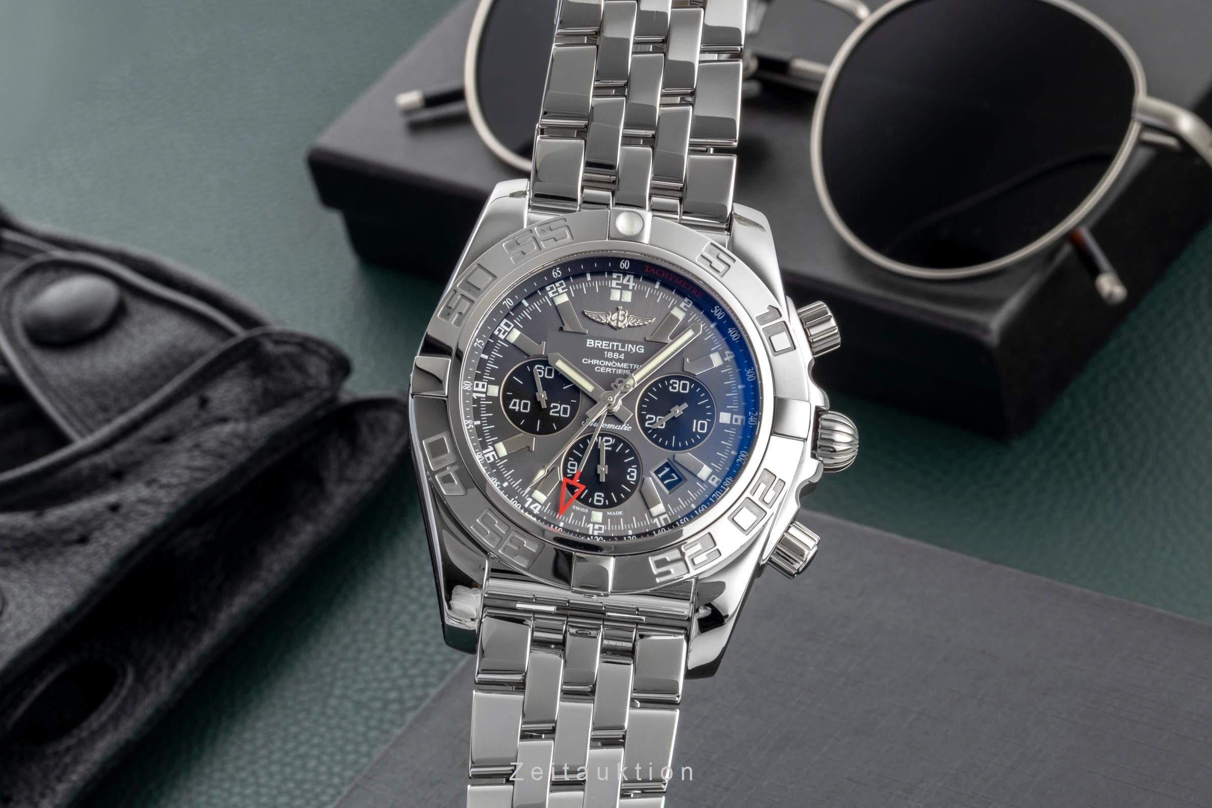 Breitling Chronomat 47 GMT chronograph steel automatic men's watch AB041012/BA69  [2600016]