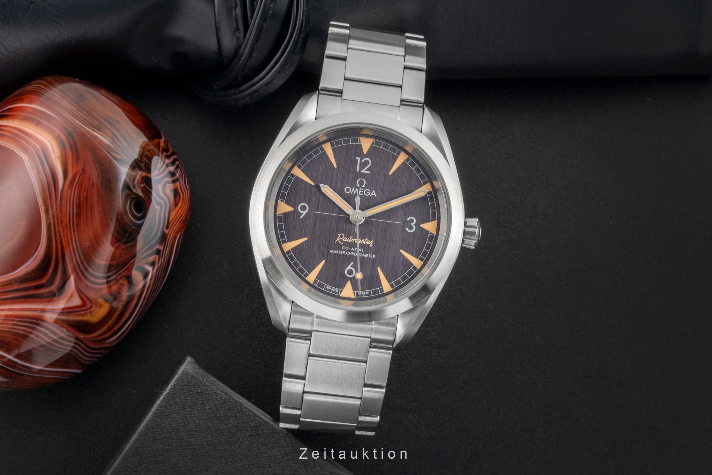 Omega Railmaster Stahl Automatik Herrenuhr Ref. 220.10.40.20.01.001 B&P 2024 [2600027]