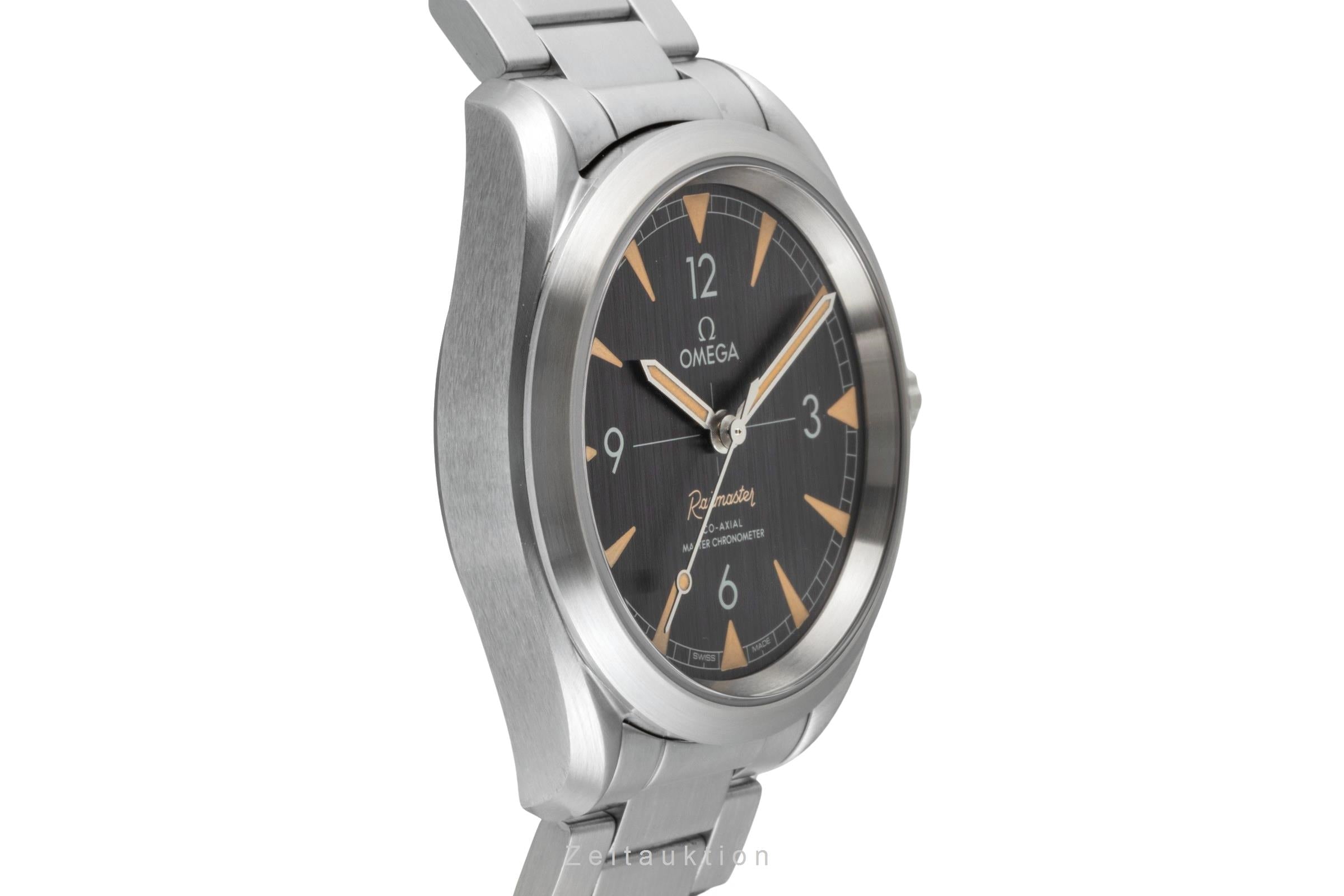 Omega Railmaster Stahl Automatik Herrenuhr Ref. 220.10.40.20.01.001 B&P 2024 [2600027]