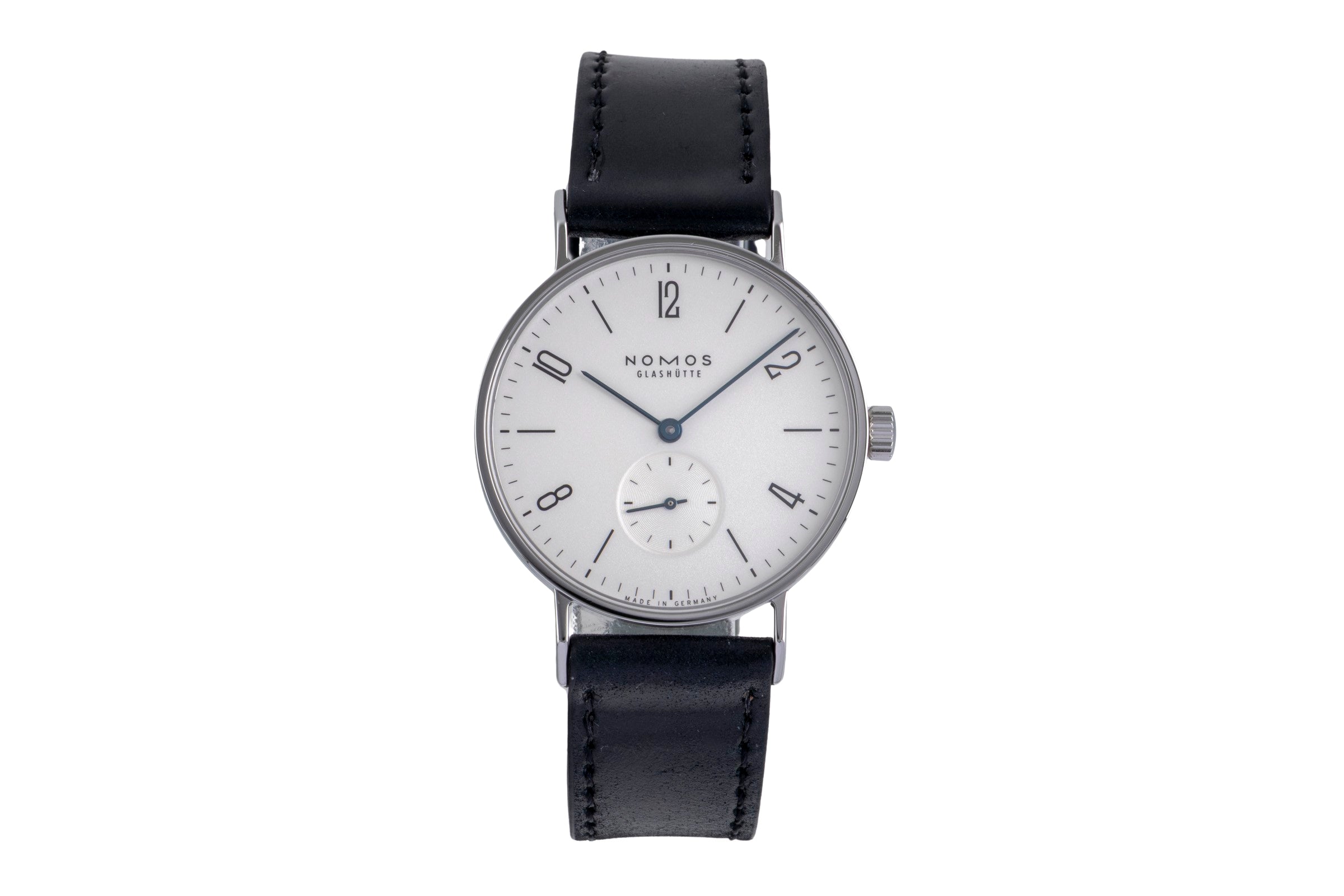 Nomos Glashütte Tangente Edelstahl Handaufzug Herrenuhr Ref. 101 Papiere 2000 [2600030]
