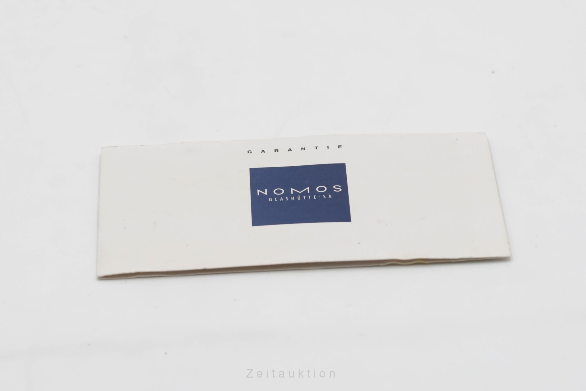 Nomos Glashütte Tangente Edelstahl Handaufzug Herrenuhr Ref. 101 Papiere 2000 [2600030]