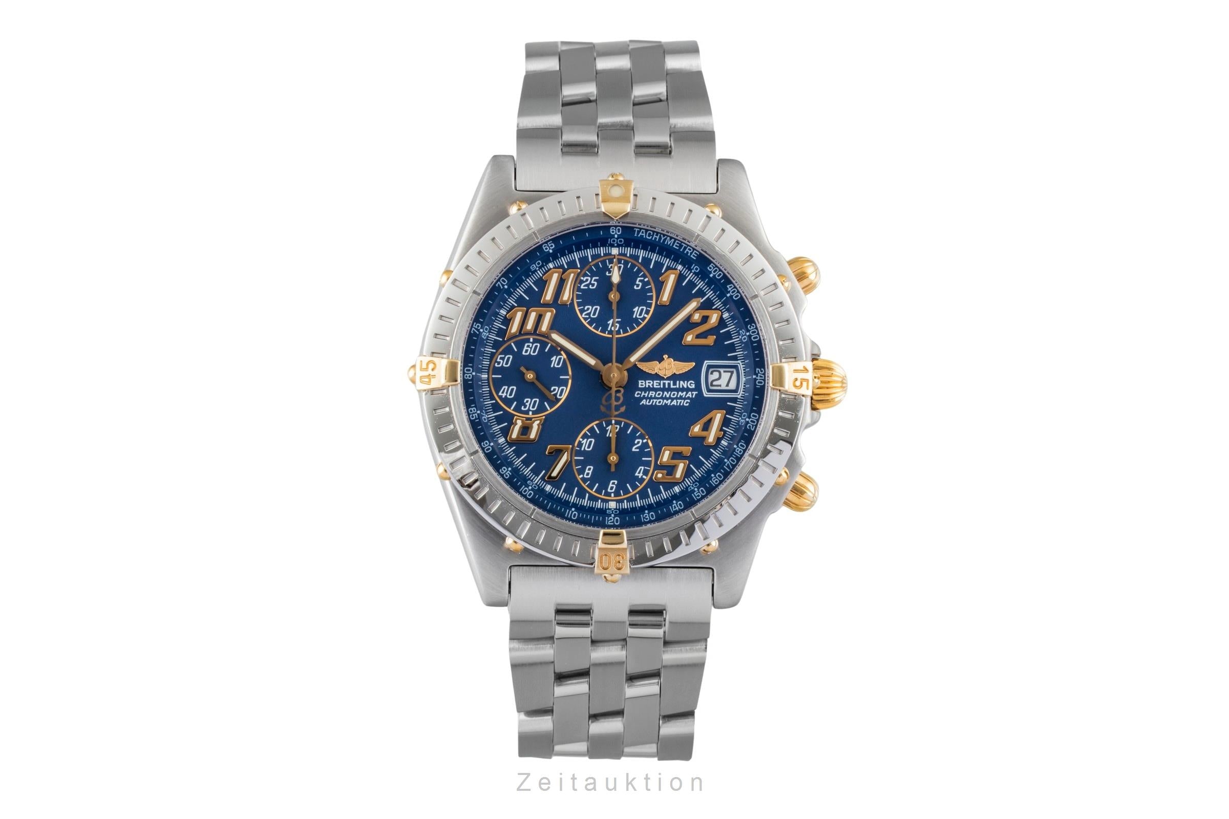 Breitling Chronomat chronographe acier / or  automatique montre pour hommes B13350  [2600035]