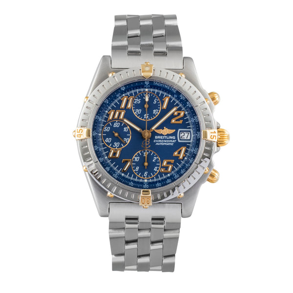 Breitling Chronomat chronographe acier / or  automatique montre pour hommes B13350  [2600035]