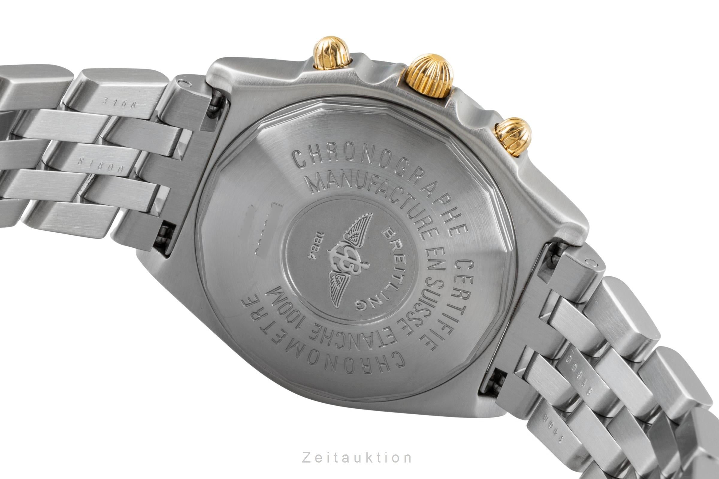 Breitling Chronomat chronographe acier / or  automatique montre pour hommes B13350  [2600035]