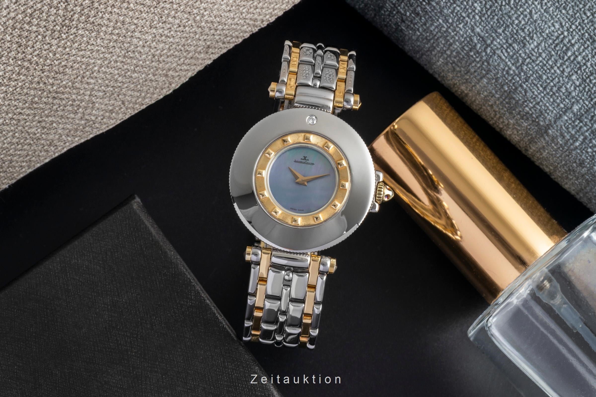 Jaeger LeCoultre Rendez-Vous  acero / oro cuarzo reloj para damas  421.5.09  [2600036]