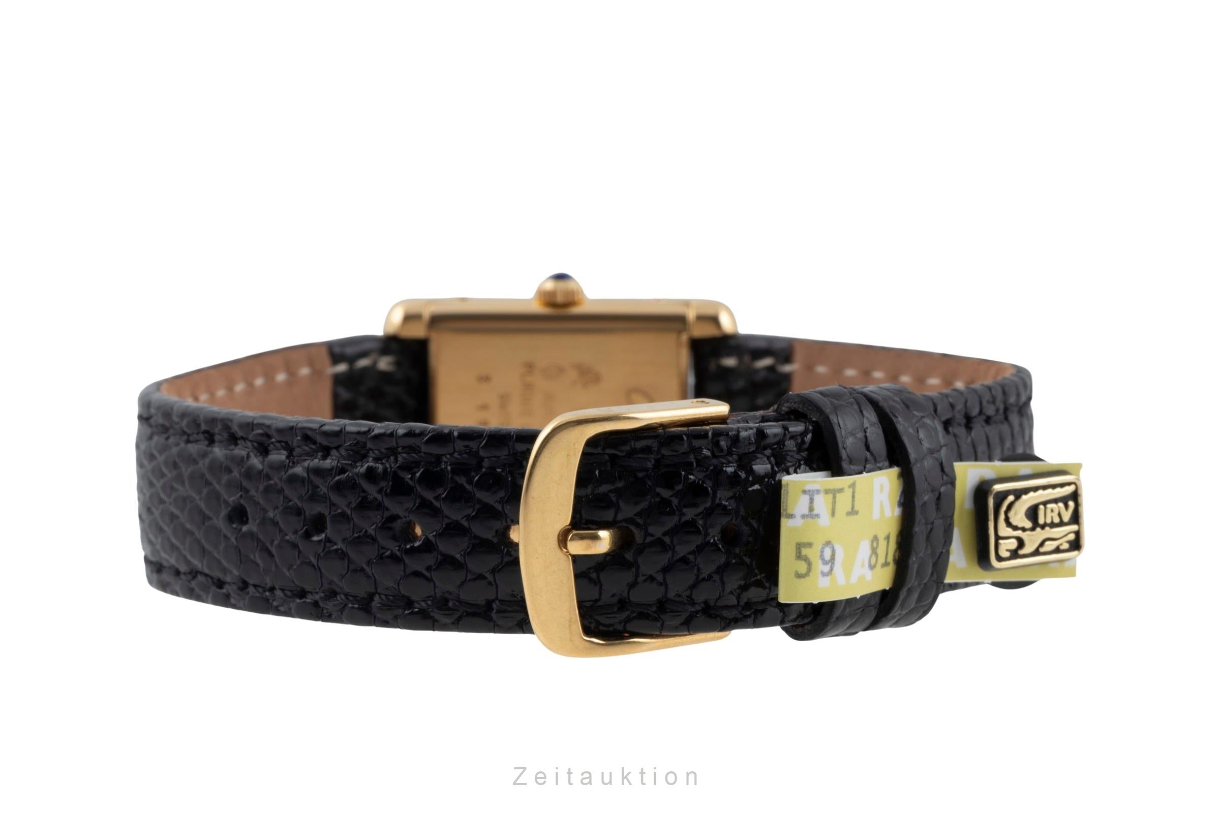 Cartier Tank silver-gilt manual winding women's watch Vintage  [2600037]