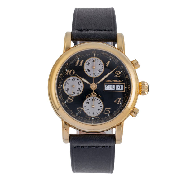 Montblanc Meisterstück chronographe acier automatique montre pour hommes 7016  [2600039]
