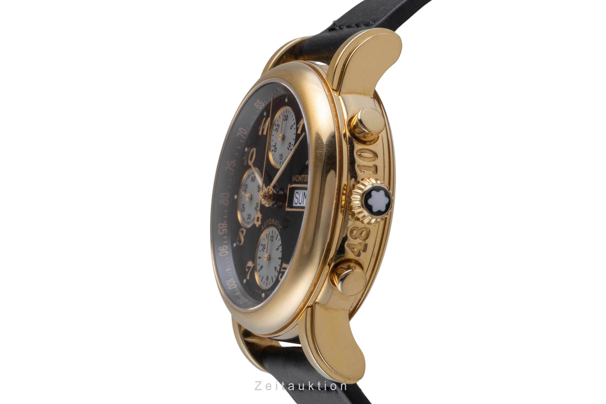 Montblanc Meisterstück chronographe acier automatique montre pour hommes 7016  [2600039]