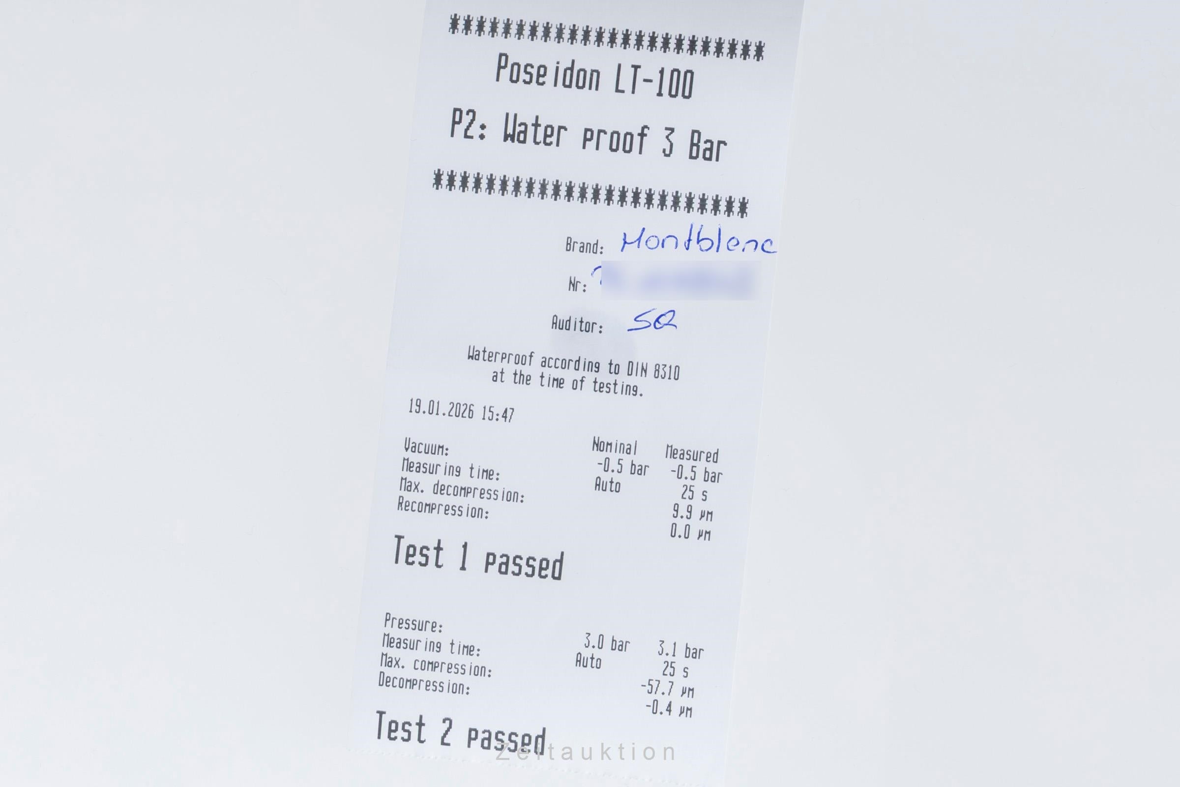 Montblanc Meisterstück chronographe acier automatique montre pour hommes 7016  [2600039]