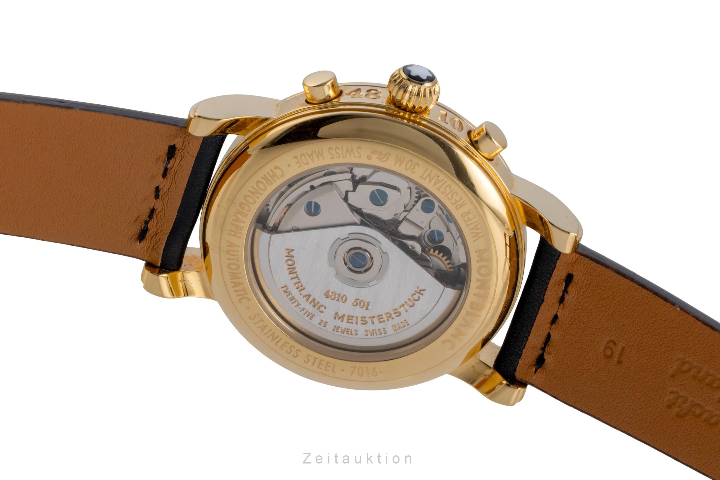 Montblanc Meisterstück chronographe acier automatique montre pour hommes 7016  [2600039]