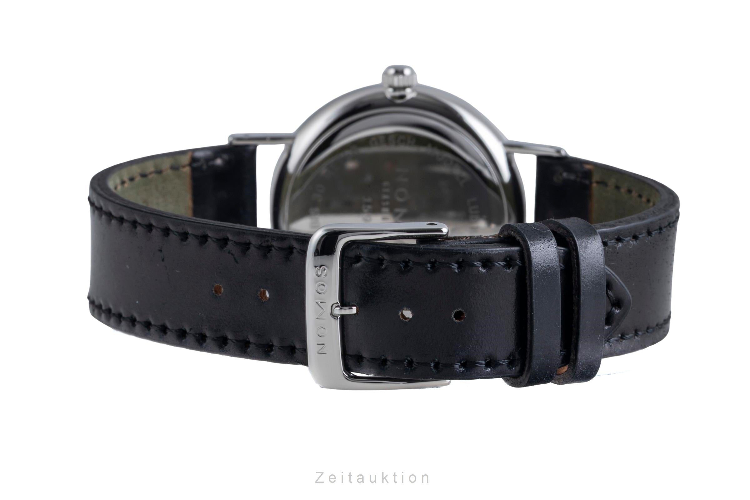 Nomos Ludwig 35 Edelstahl Handaufzug Herrenuhr Ref. 201 Box & Papiere 2008  [2600041]