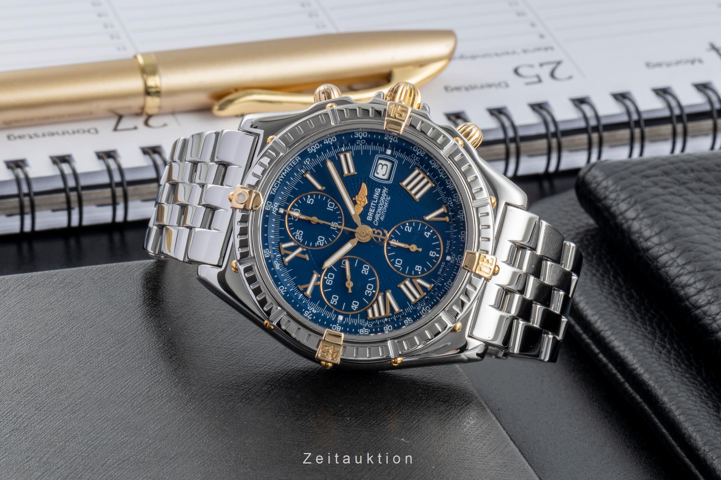 Breitling Crosswind chronograph steel / gold automatic Kal. B13
