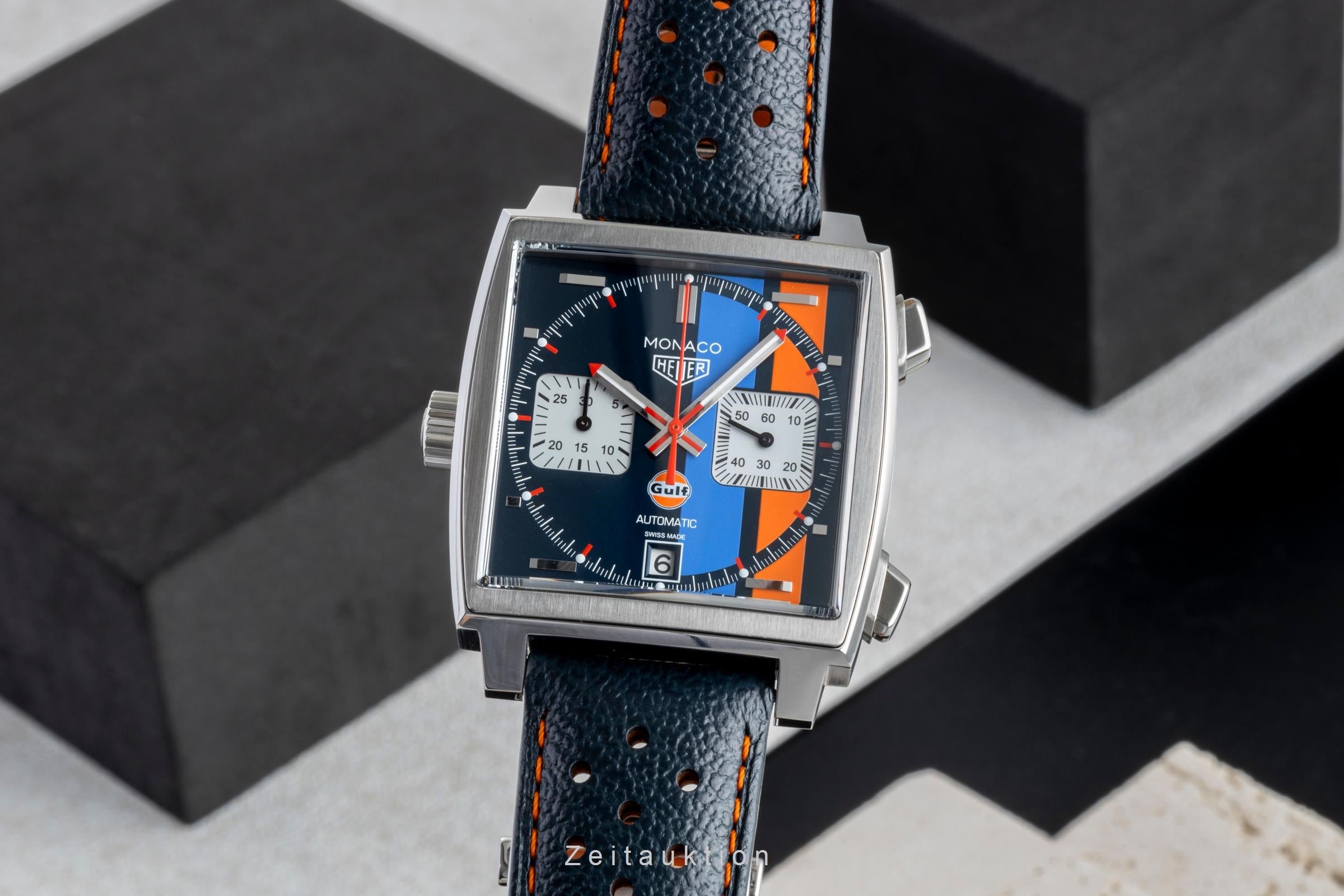 Tag Heuer Monaco "Gulf " Edition Chronograph Stahl Ref CAW211R.FC6401 VP: 8050€ [2600043]