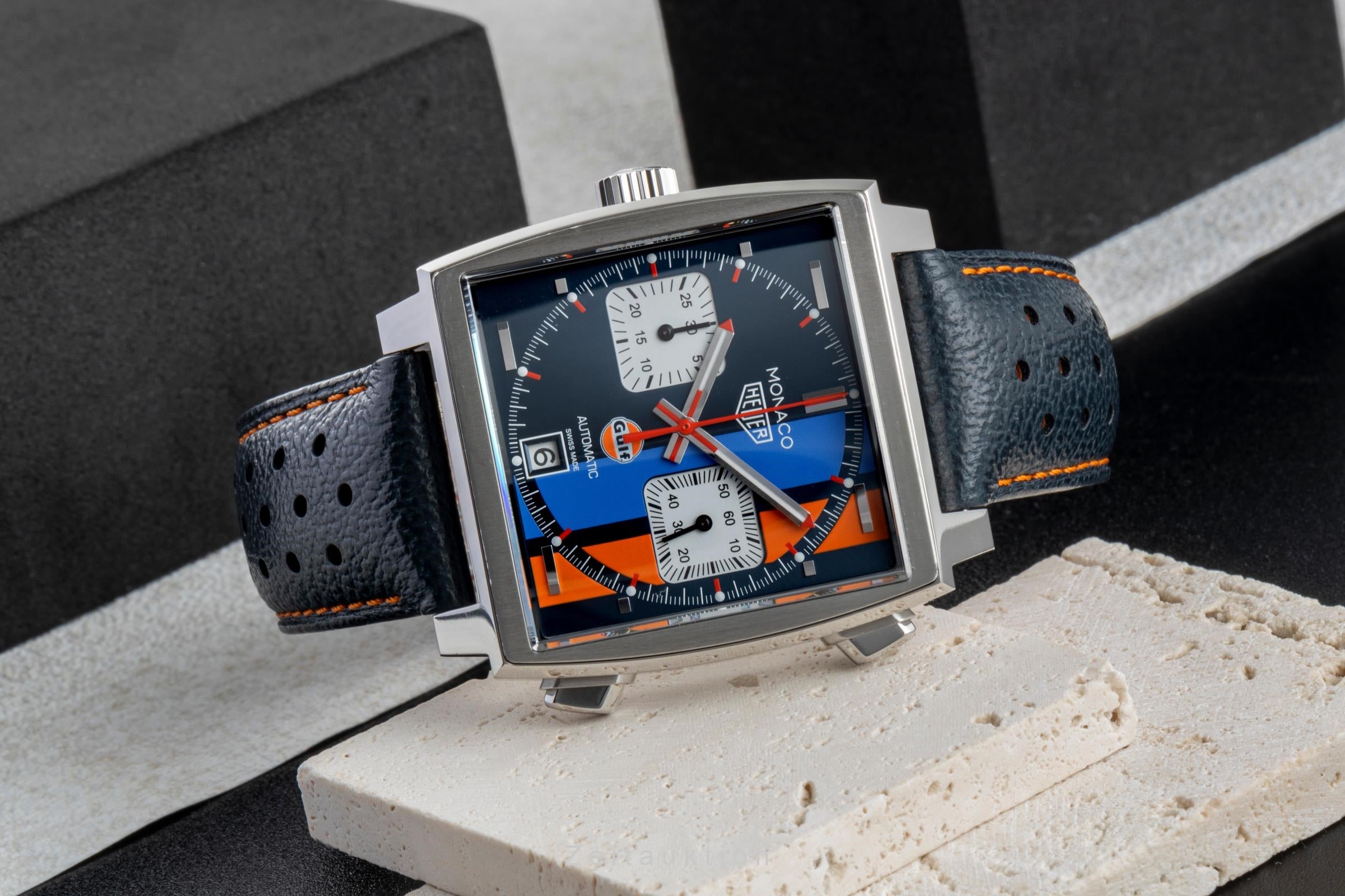 Tag Heuer Monaco "Gulf " Edition Chronograph Stahl Ref CAW211R.FC6401 VP: 8050€ [2600043]