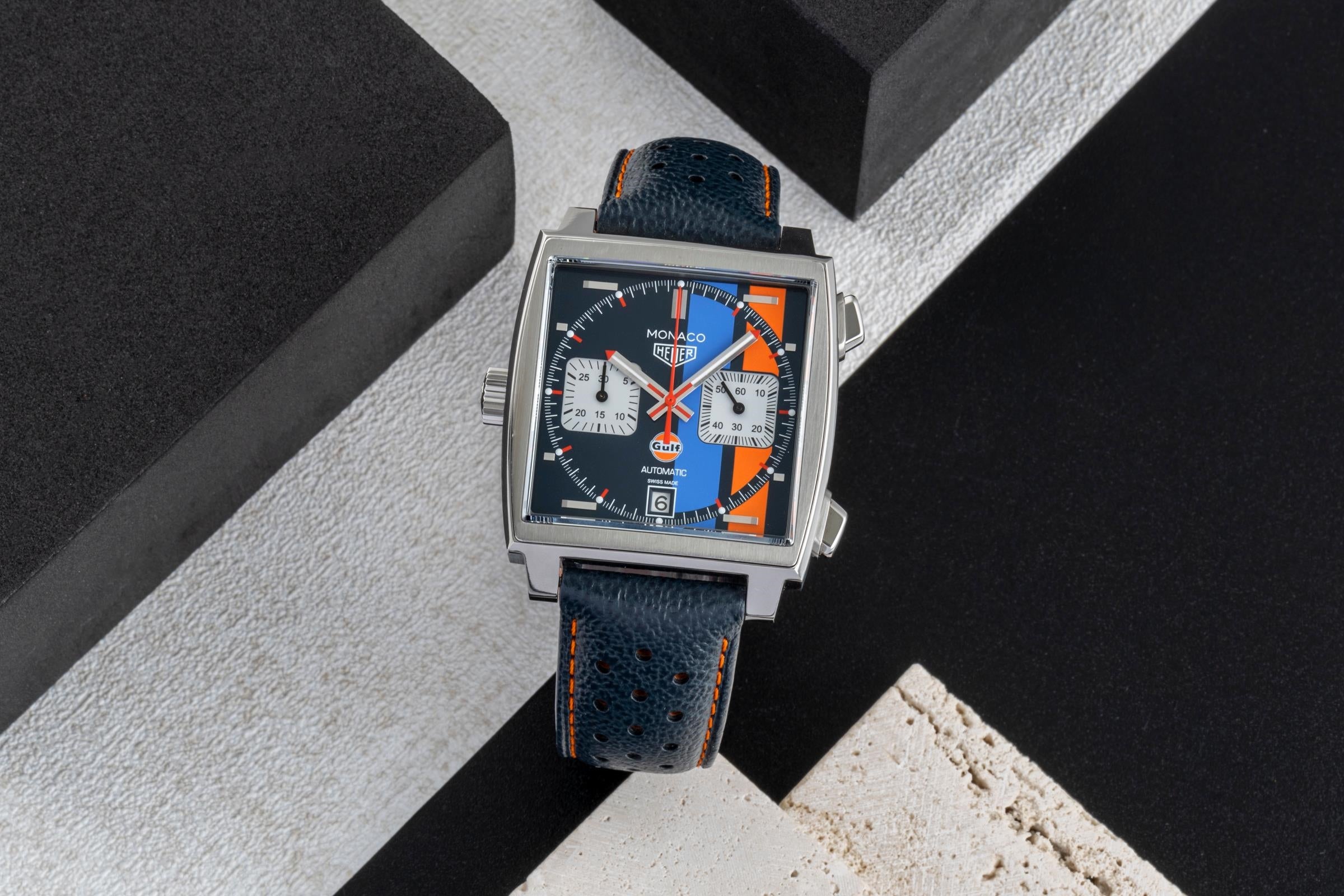 Tag Heuer Monaco "Gulf " Edition Chronograph Stahl Ref CAW211R.FC6401 VP: 8050€ [2600043]