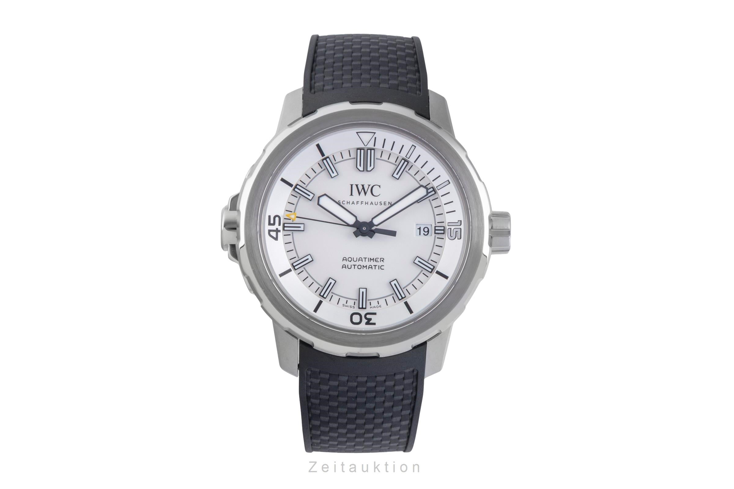 IWC Aquatimer Silver Dial Stahl Automatik Herrenuhr Ref. IW329003 B&P 2017 [2600052]
