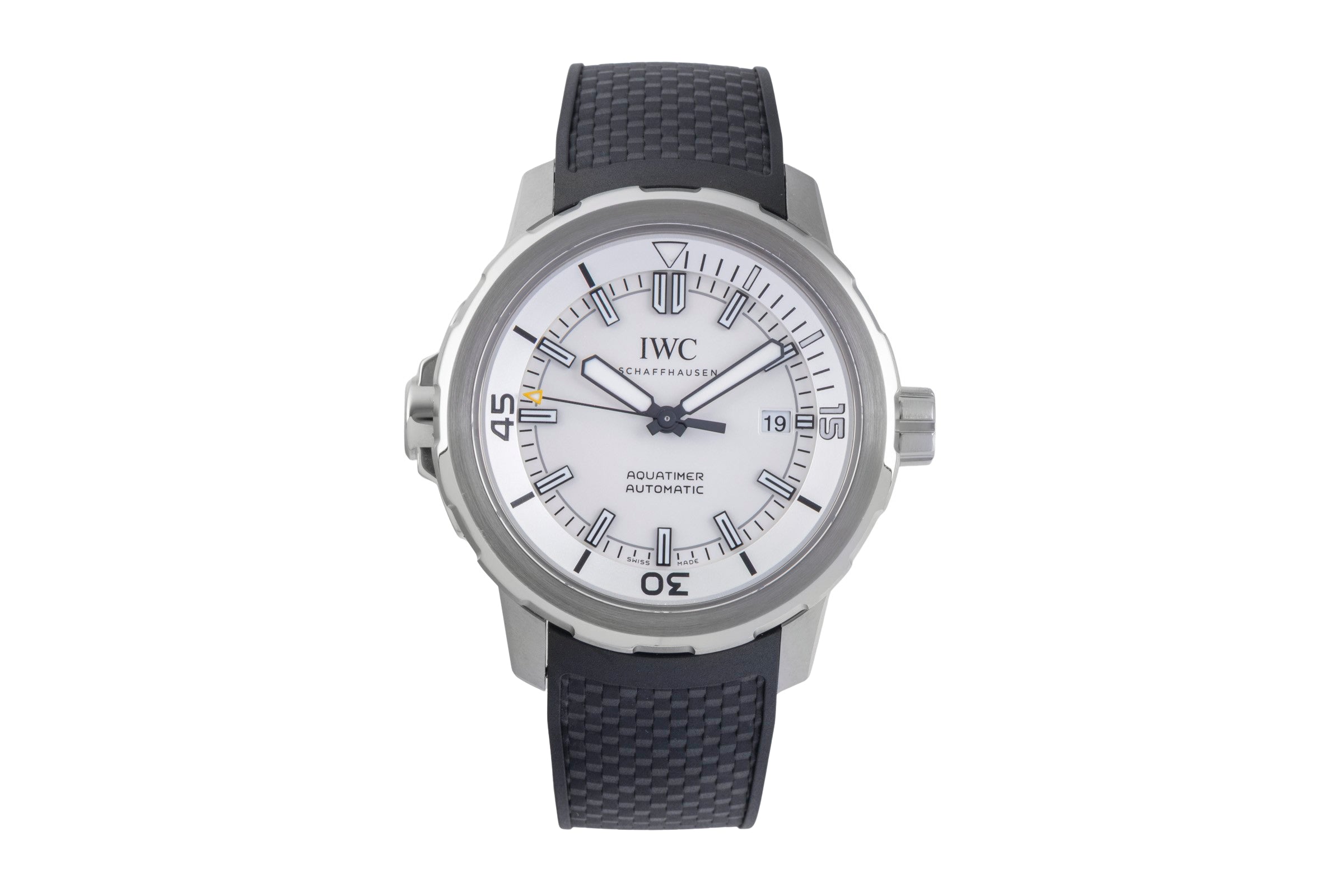 IWC Aquatimer Silver Dial Stahl Automatik Herrenuhr Ref. IW329003 B&P 2017 [2600052]