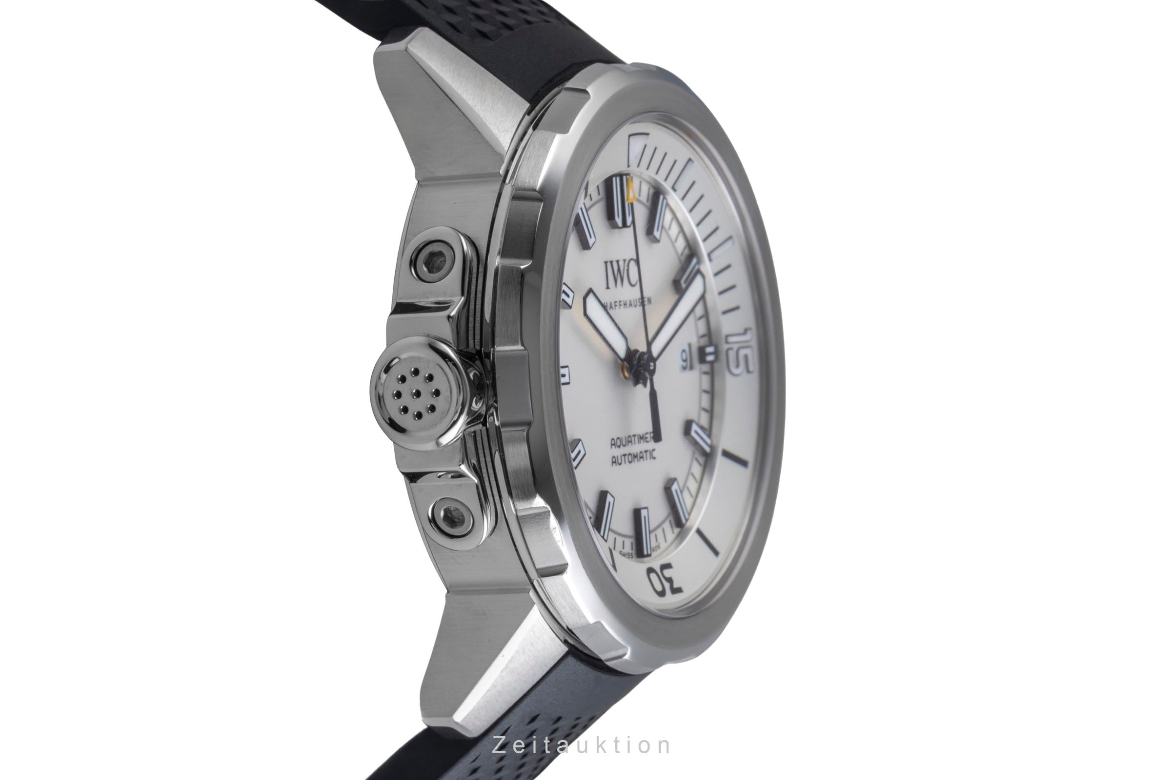 IWC Aquatimer Silver Dial Stahl Automatik Herrenuhr Ref. IW329003 B&P 2017 [2600052]