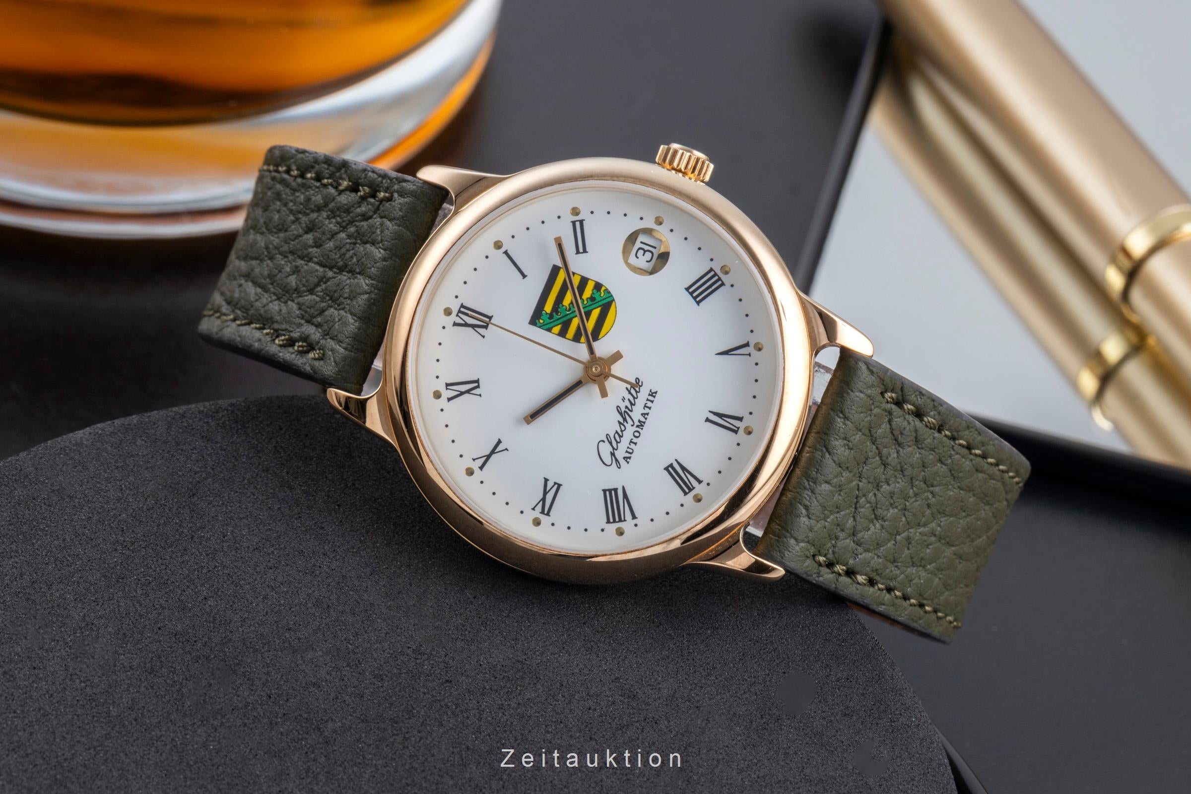 Glashütte gilt-brass automatic men's watch  [2600053]