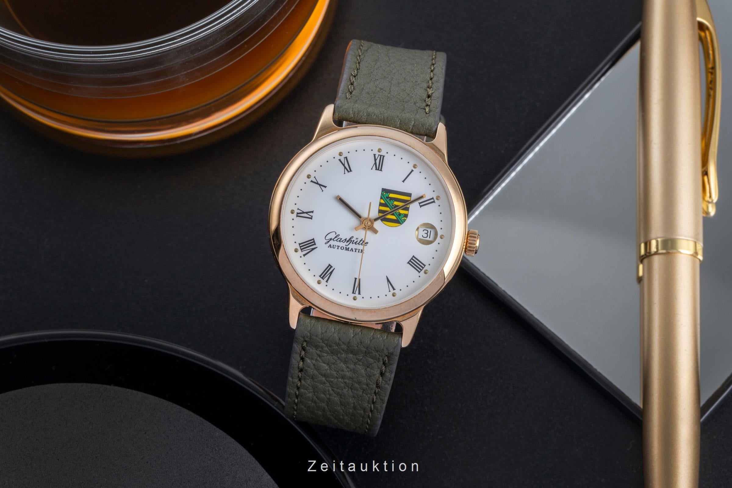 Glashütte gilt-brass automatic men's watch  [2600053]