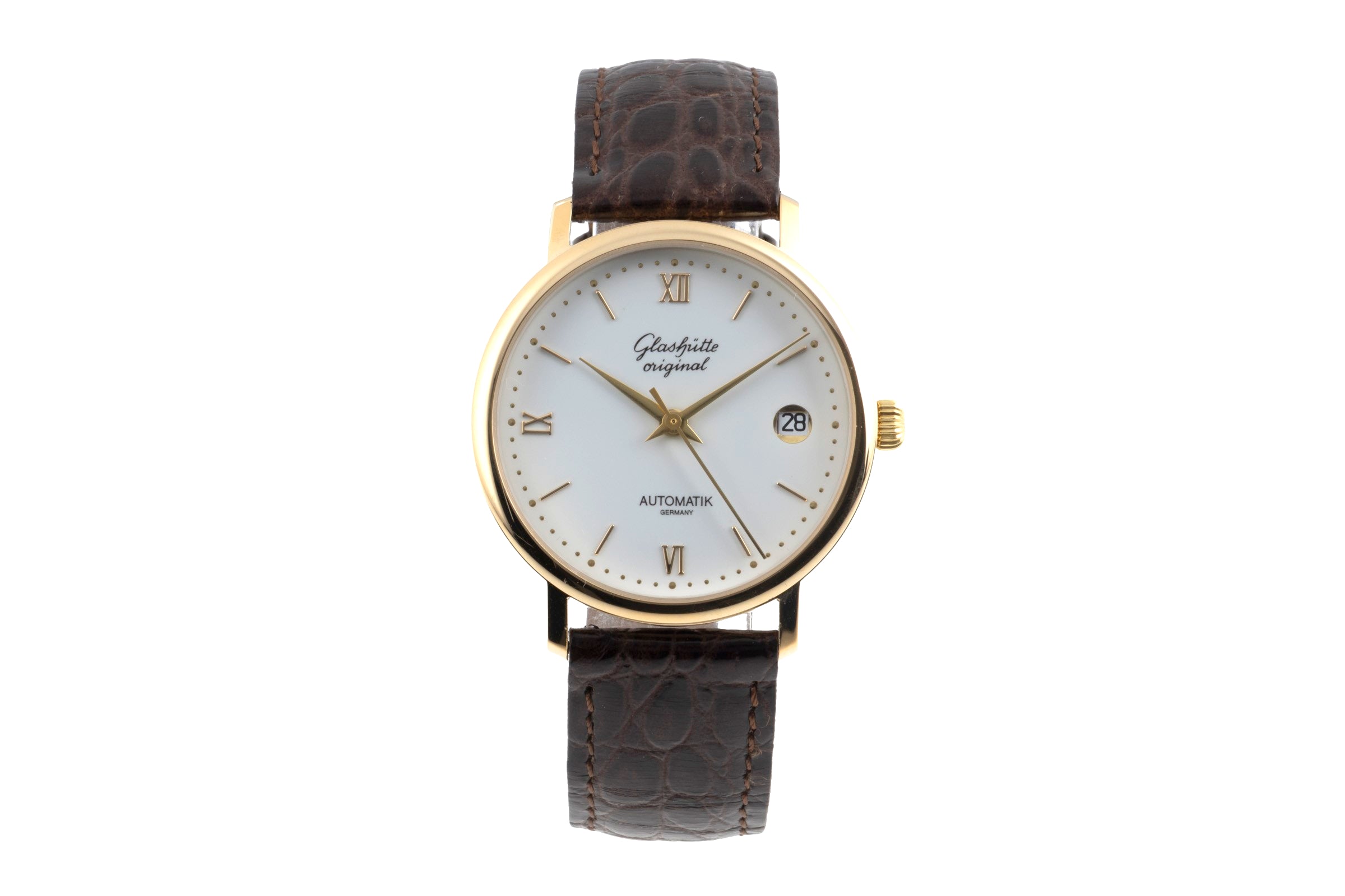 Glashütte Spezimat gilt-brass automatic men's watch 10-31-04-02-55 Limited  [2600055]