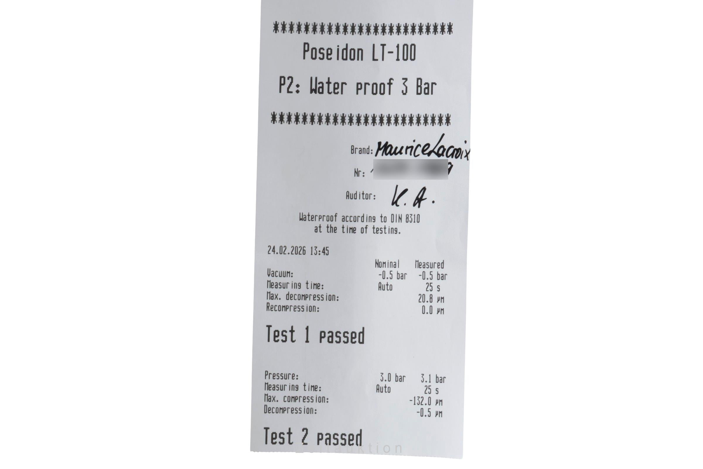 Maurice Lacroix Masterpiece laiton doré à remontage manuel montre pour hommes 93489 Limited  [2600056]