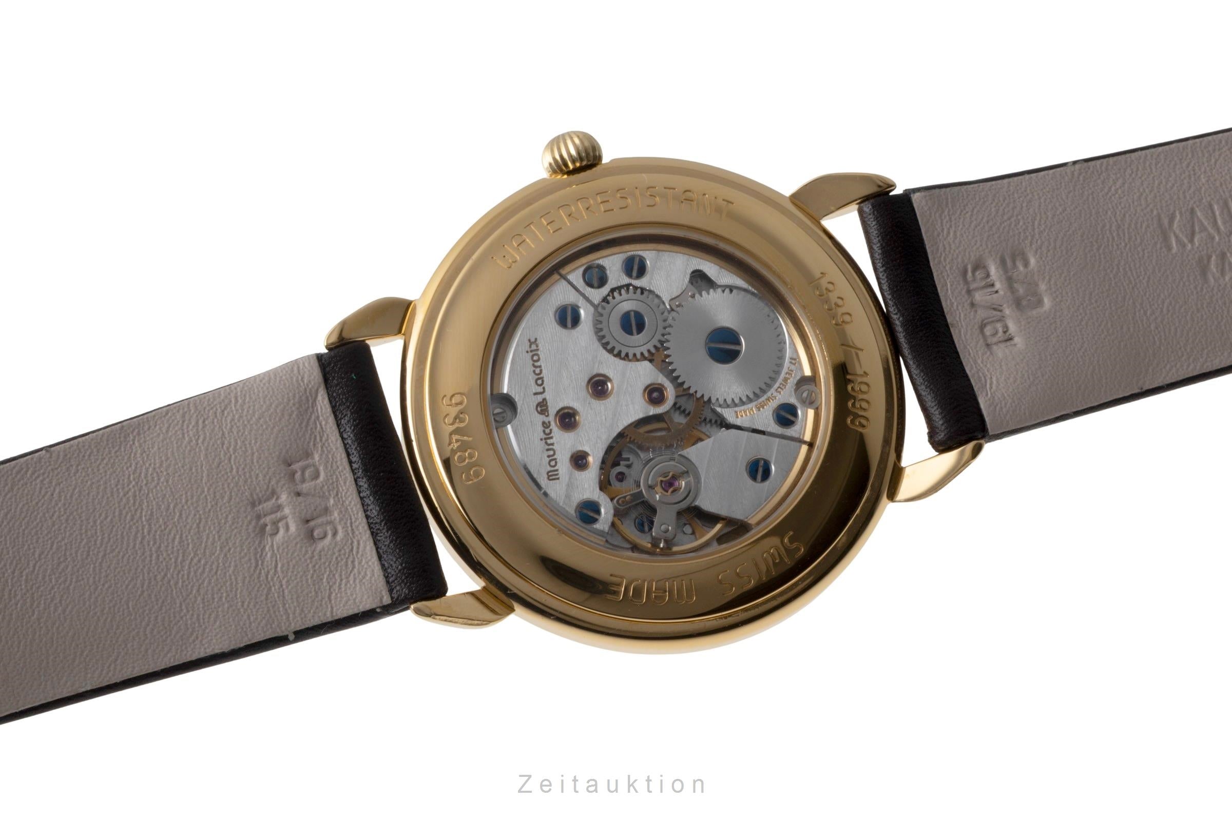 Maurice Lacroix Masterpiece laiton doré à remontage manuel montre pour hommes 93489 Limited  [2600056]