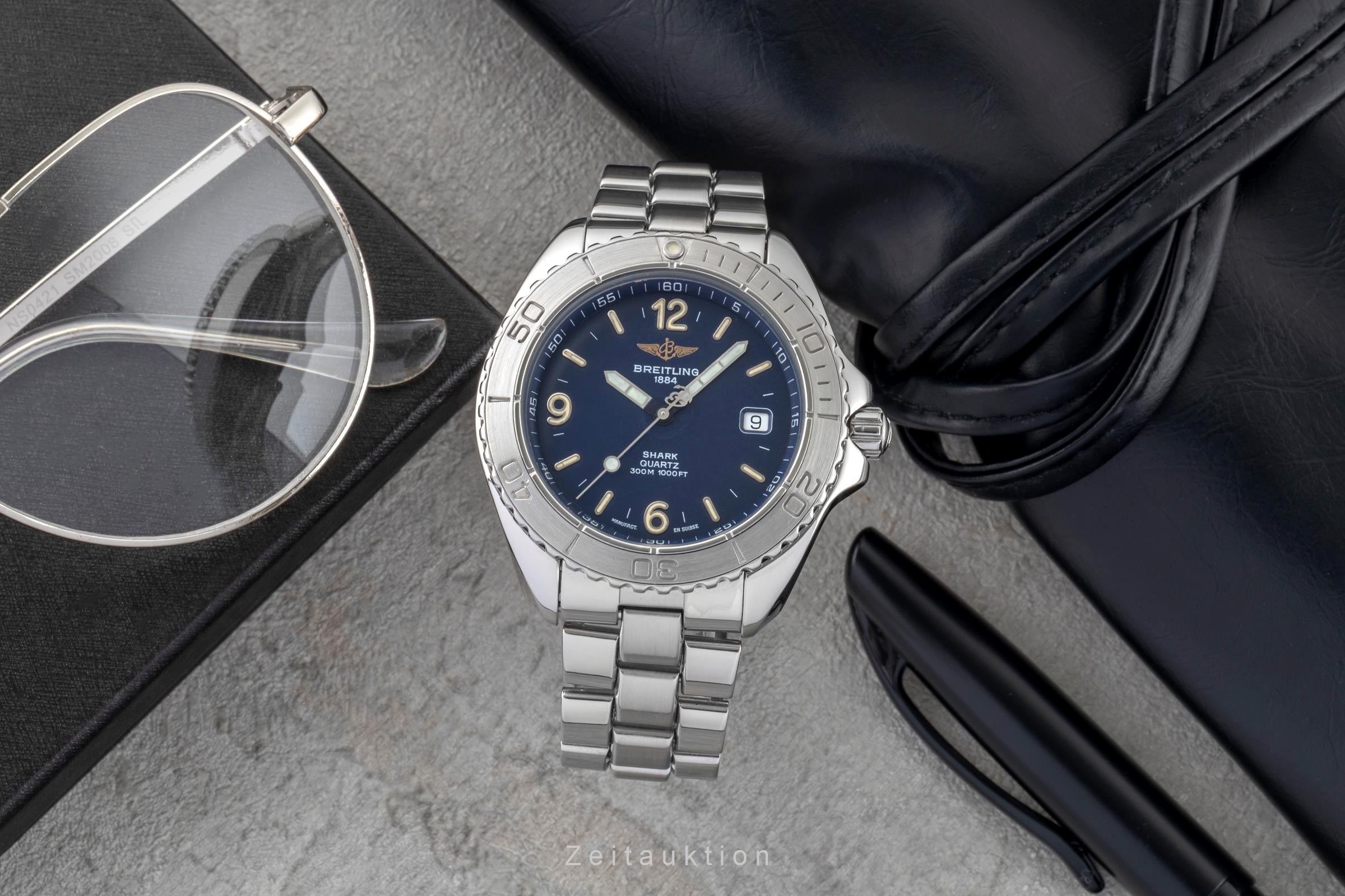 Breitling Shark 300m Quarz Herrenuhr Edelstahl Ref. A58605 [2600060]