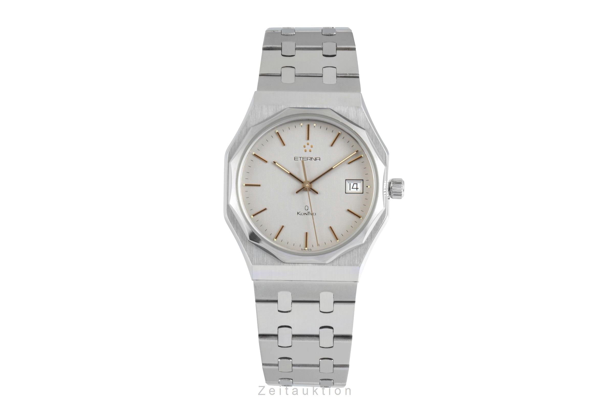 Eterna Kontiki Stahl Quarz Herrenuhr Ref. 184.6459.41 Klassiker [2600061]