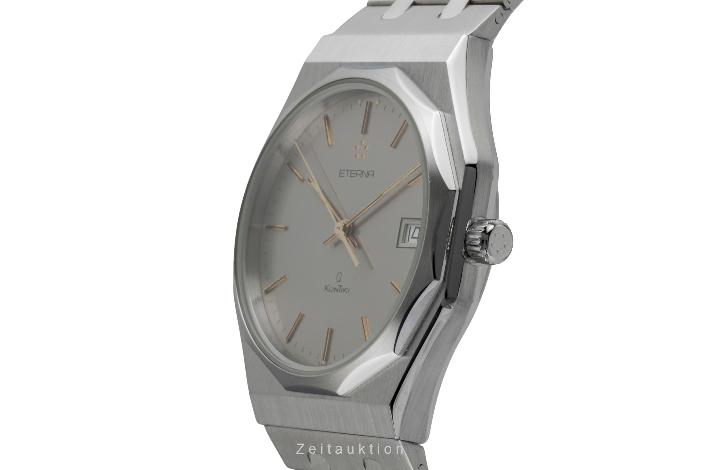 Eterna Kontiki Stahl Quarz Herrenuhr Ref. 184.6459.41 Klassiker [2600061]