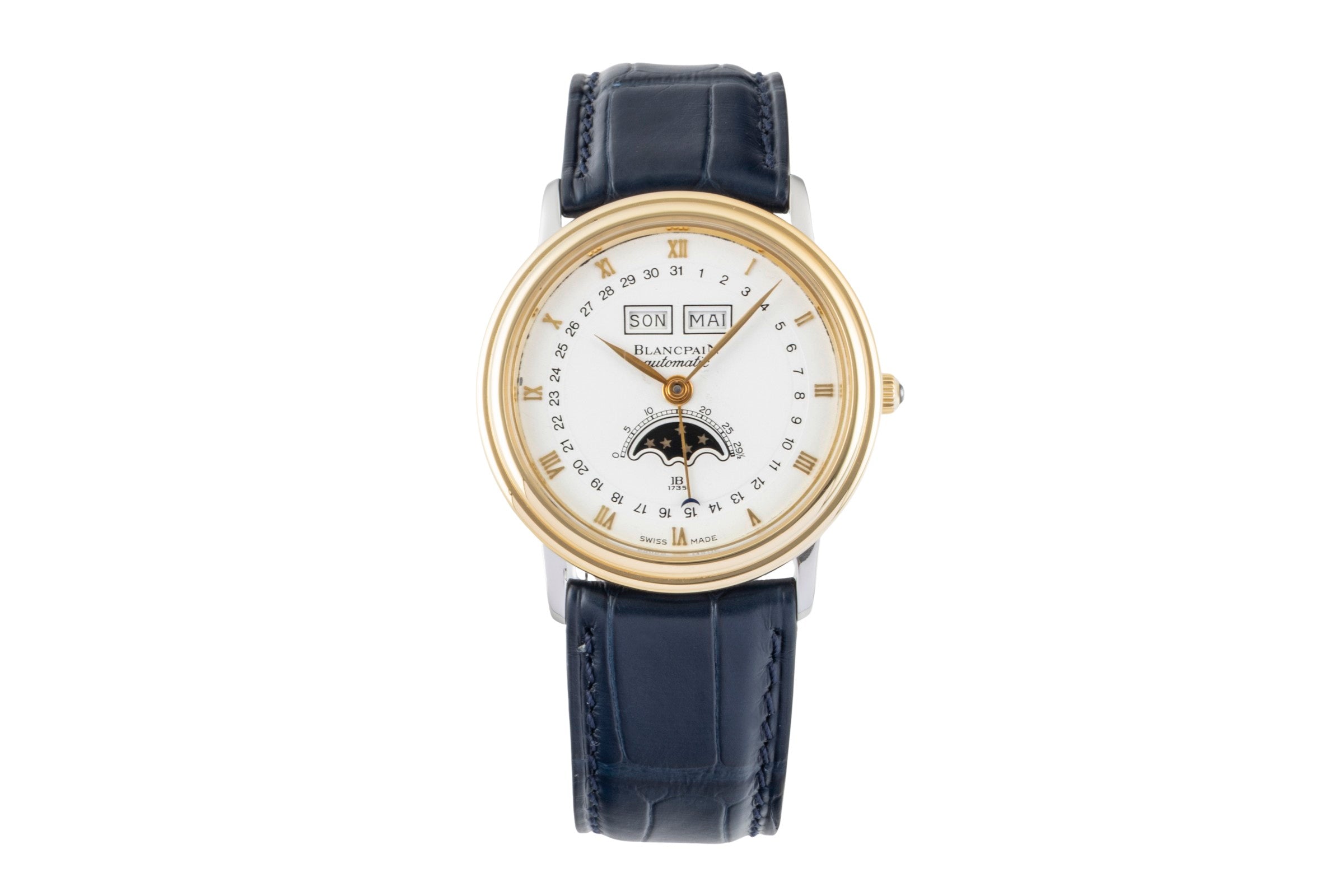 Blancpain Villeret steel / gold automatic men's watch 6595  [2600062]