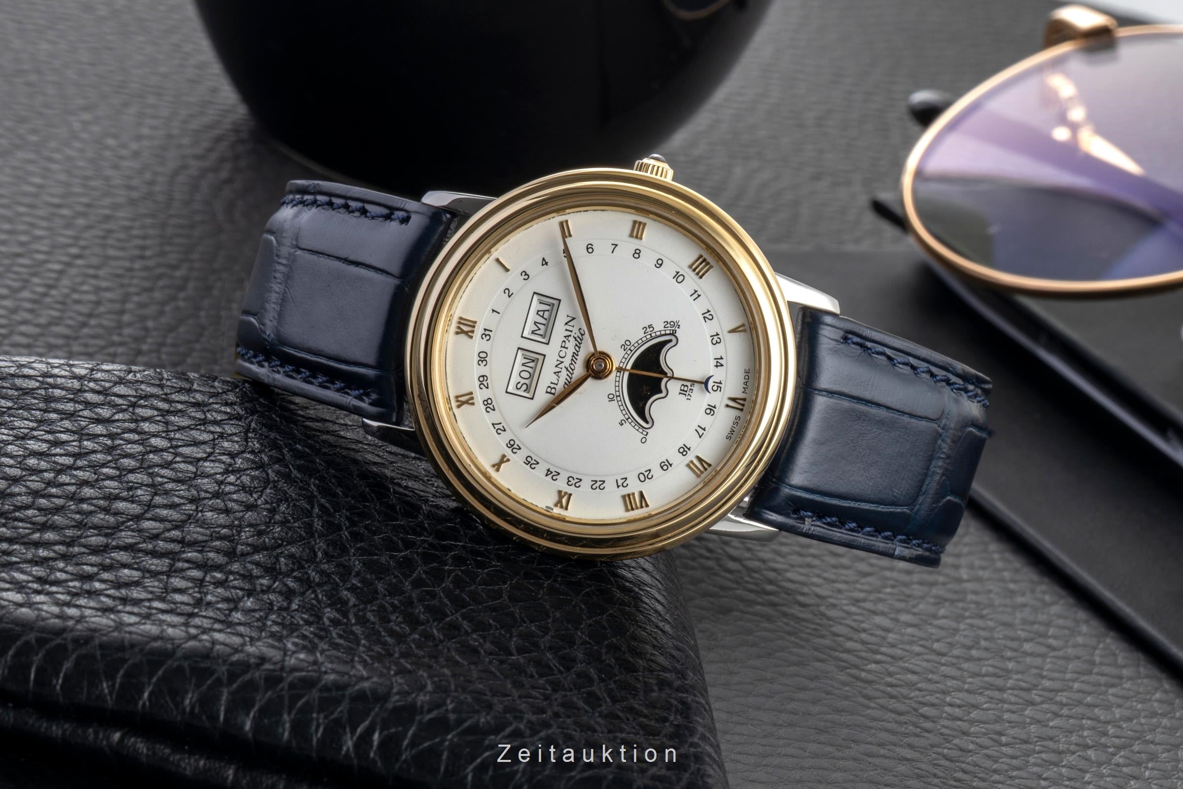 Blancpain Villeret steel / gold automatic men's watch 6595  [2600062]