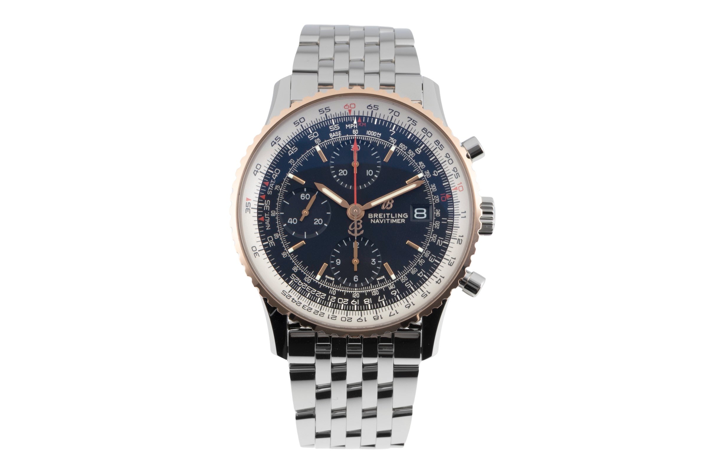 Breitling Navitimer chronograph steel / gold automatic men's watch U13324211B1A1  [2600065]