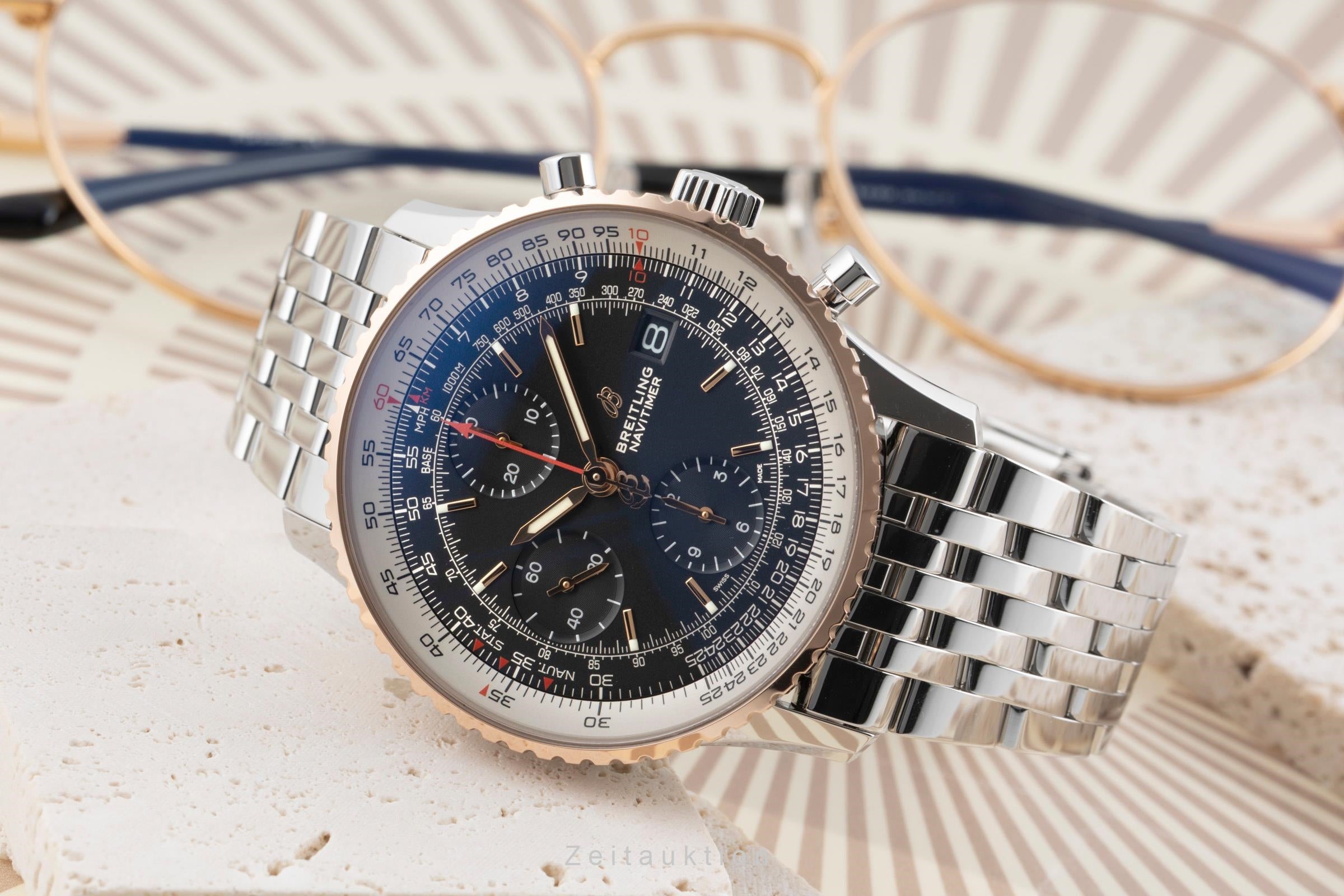 Breitling Navitimer chronograph steel / gold automatic men's watch U13324211B1A1  [2600065]