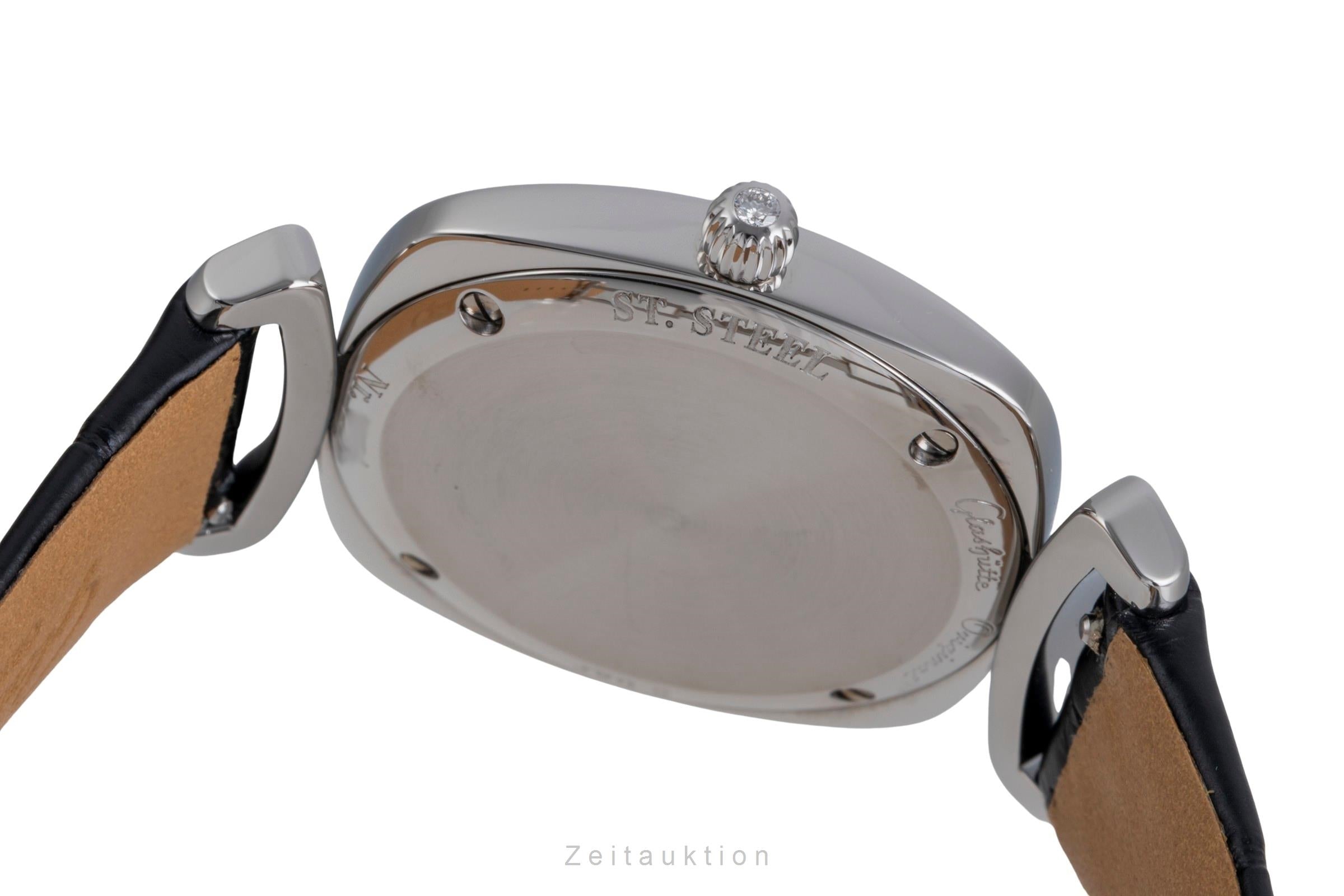 Glashütte Pavonina Stahl Quarz Damen Diamonds Ref. 03-01-10-12-02 Papiere 2013 [2600066]