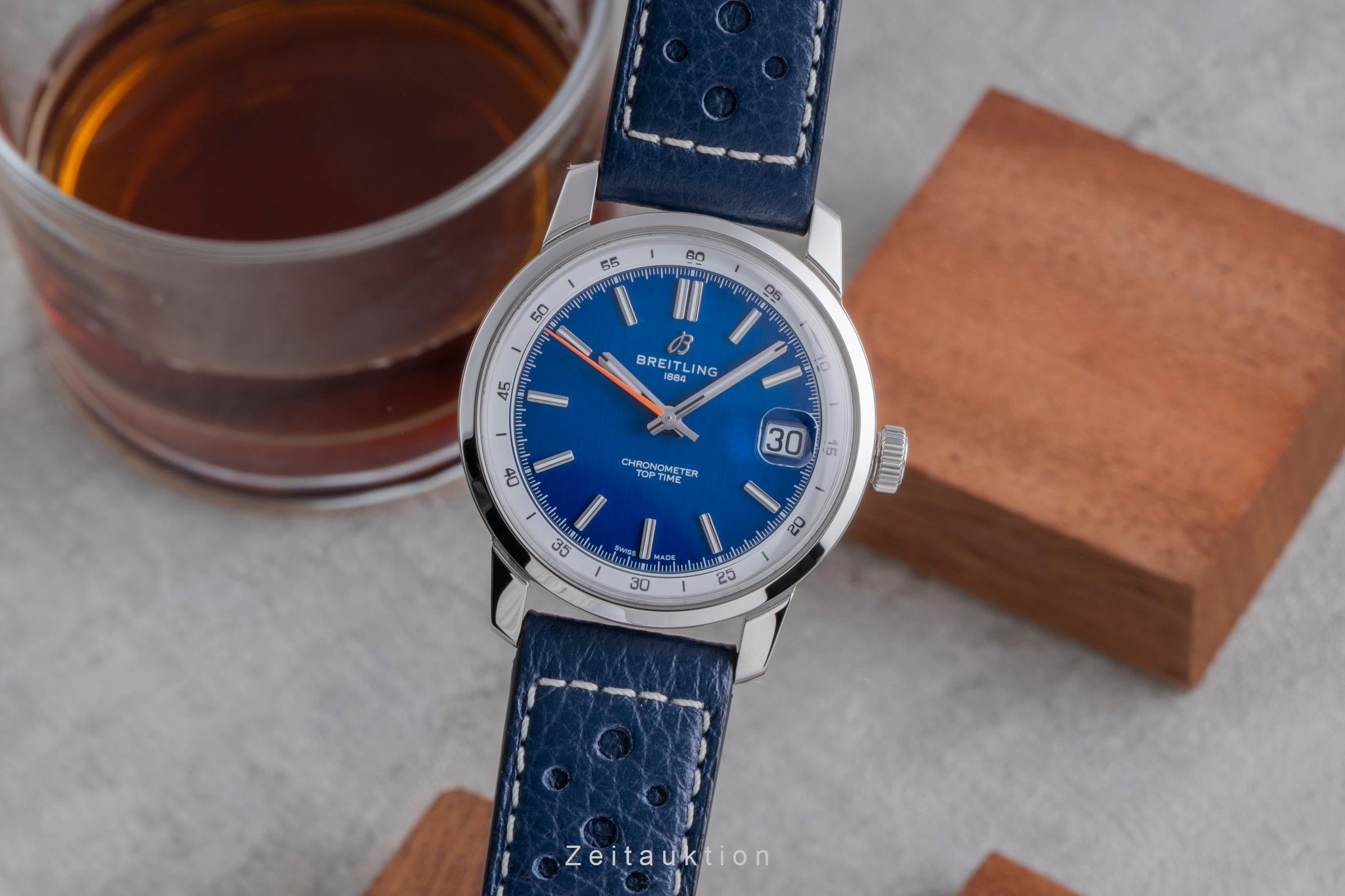 Breitling Top Time Stahl Automatik Herrenuhr Ref. AB3113A71C1X1 Box & Papiere  [2600067]