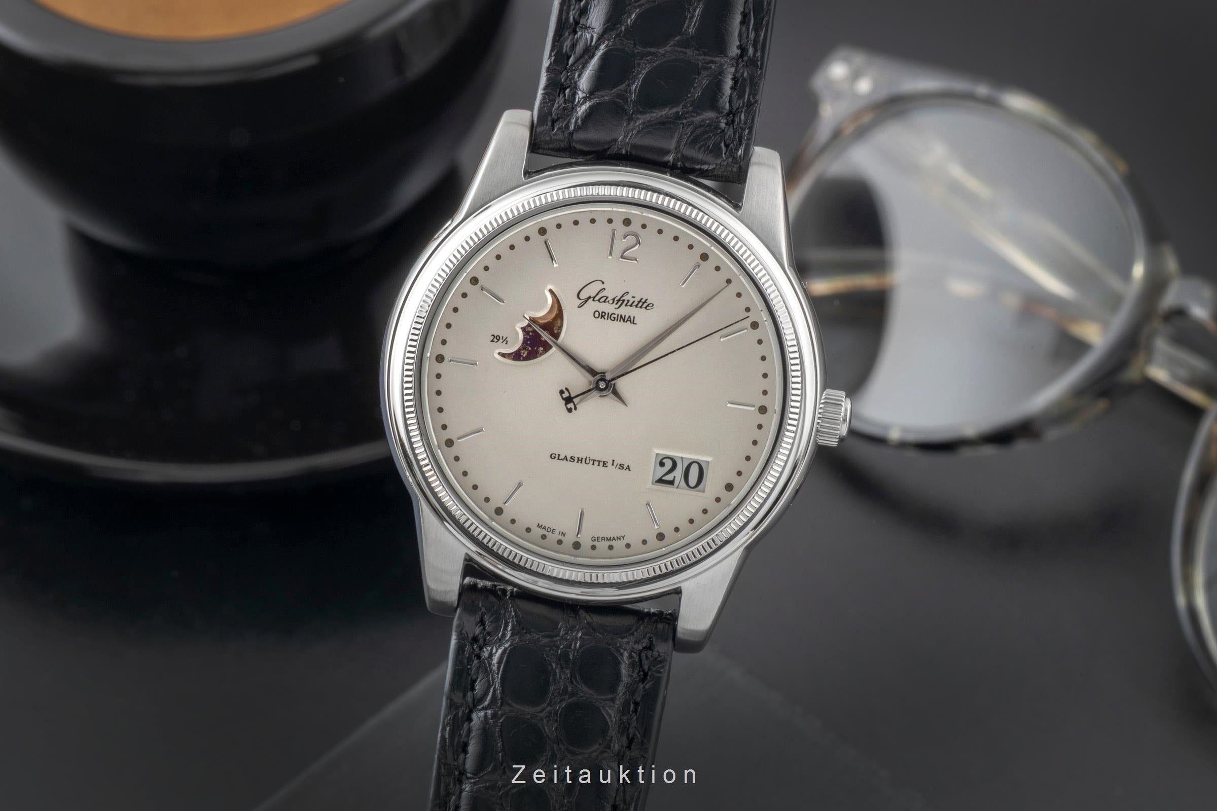 Glashütte Original Senator Panoramadatum Mondphase 39-41-02-02-04 B&P 1999 [2600068]