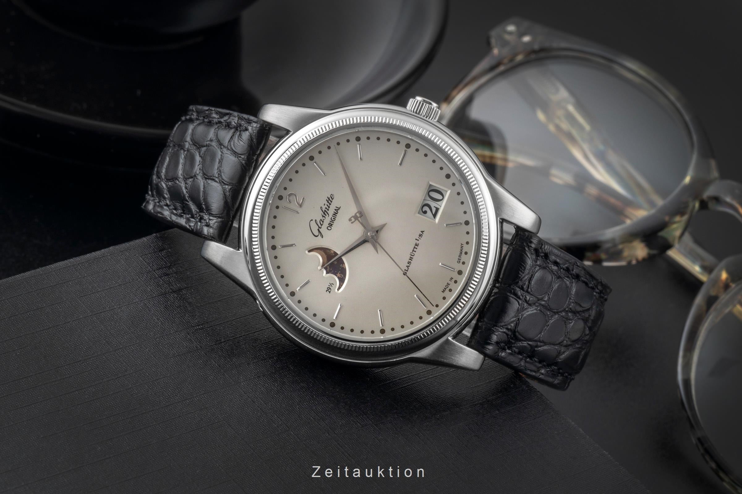 Glashütte Senator acero automático reloj para caballeros 39-41-02-02-04  [2600068]