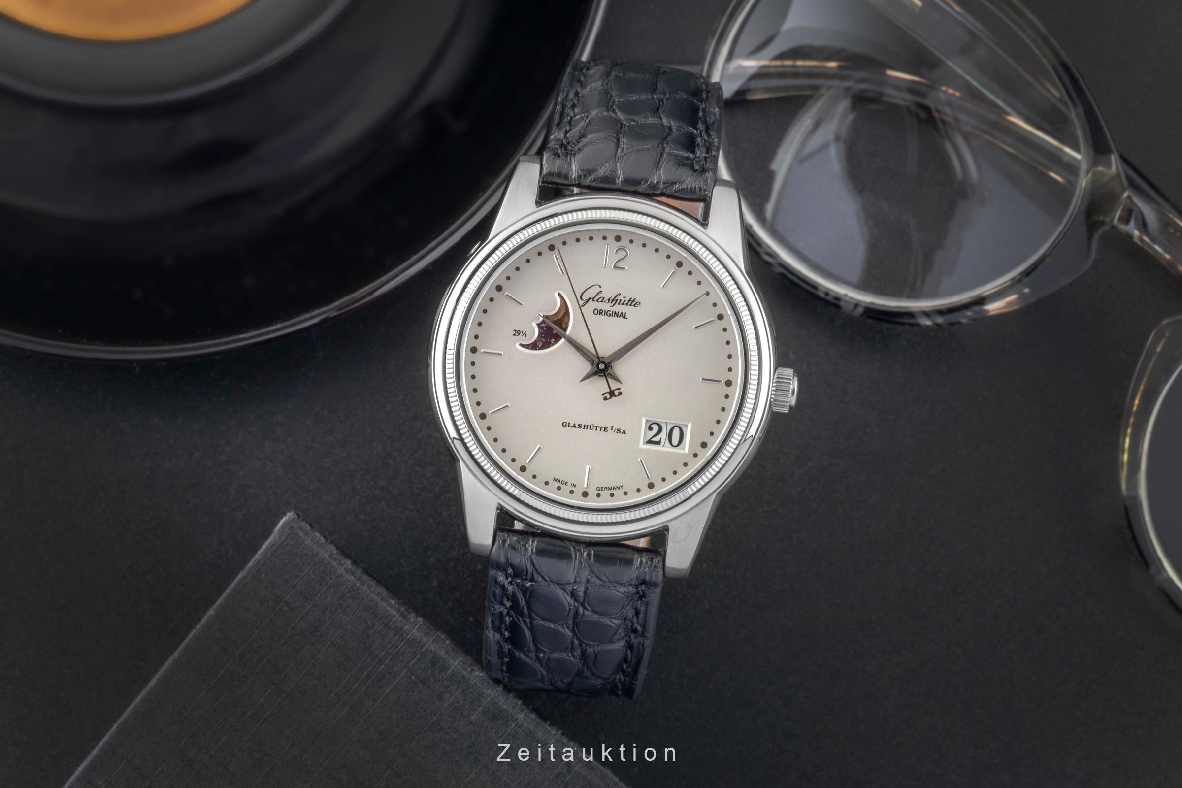 Glashütte Senator acero automático reloj para caballeros 39-41-02-02-04  [2600068]