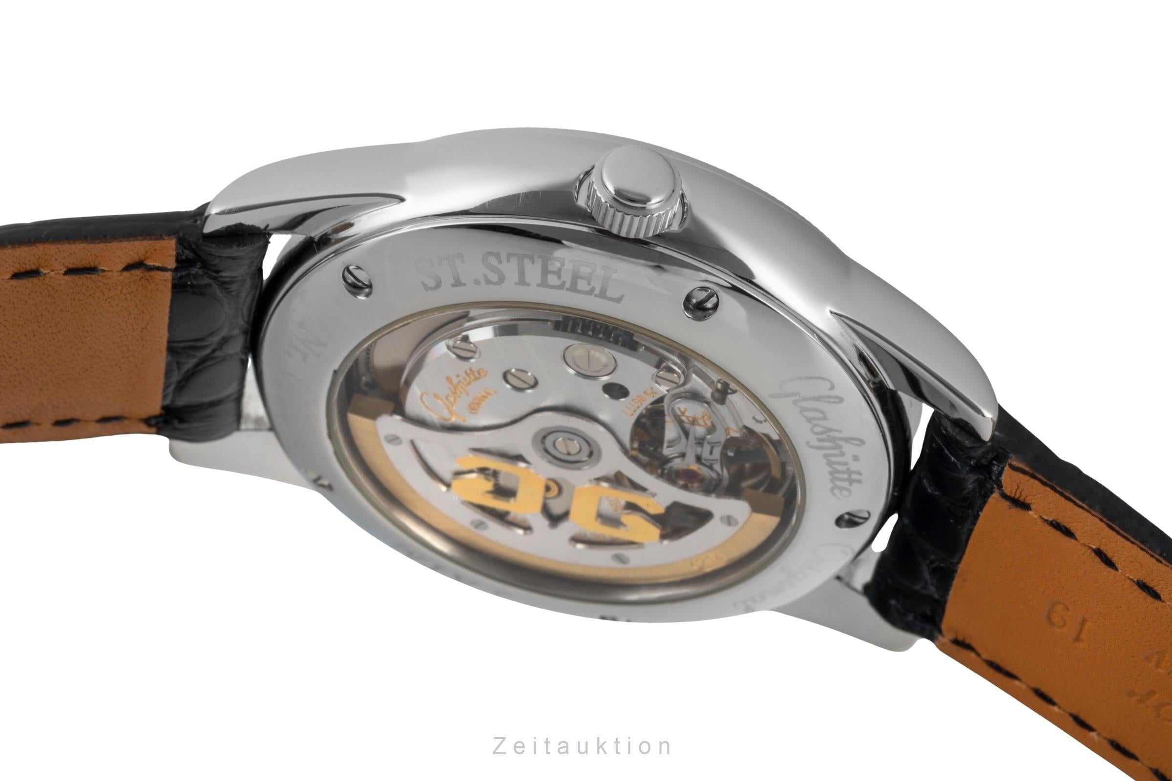 Glashütte Senator acero automático reloj para caballeros 39-41-02-02-04  [2600068]