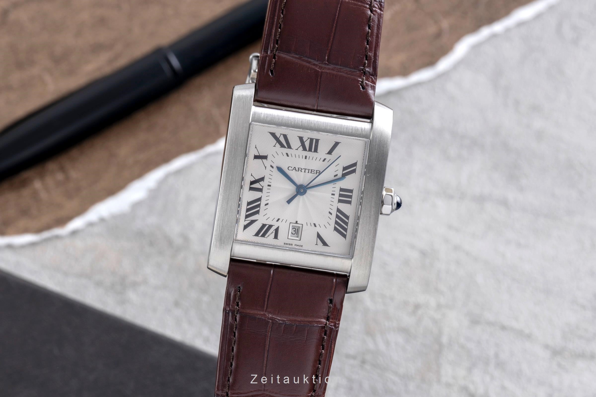Cartier Tank Francaise acciaio automatismo orologio da uomo W5101755  [2600073]