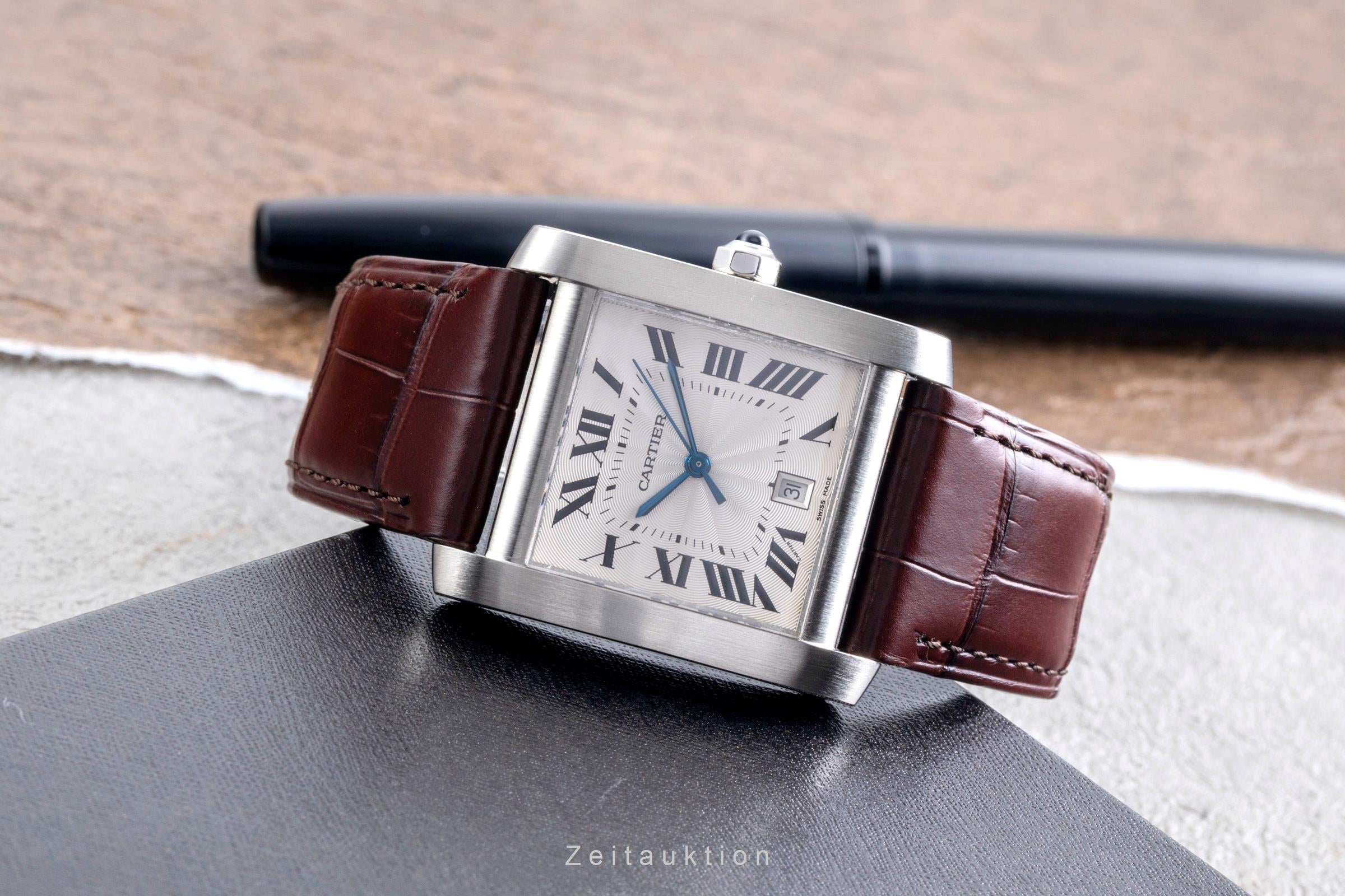 Cartier Tank Francaise acciaio automatismo orologio da uomo W5101755  [2600073]
