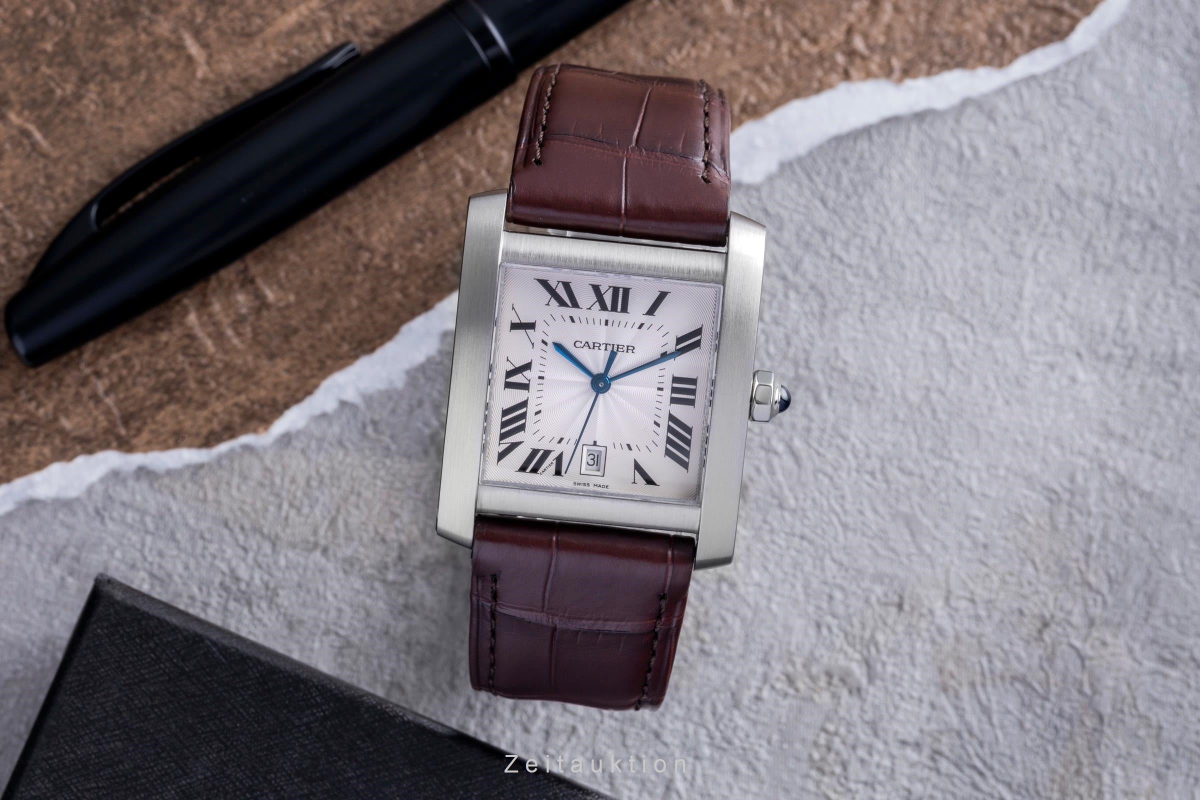 Cartier Tank Francaise acciaio automatismo orologio da uomo W5101755  [2600073]