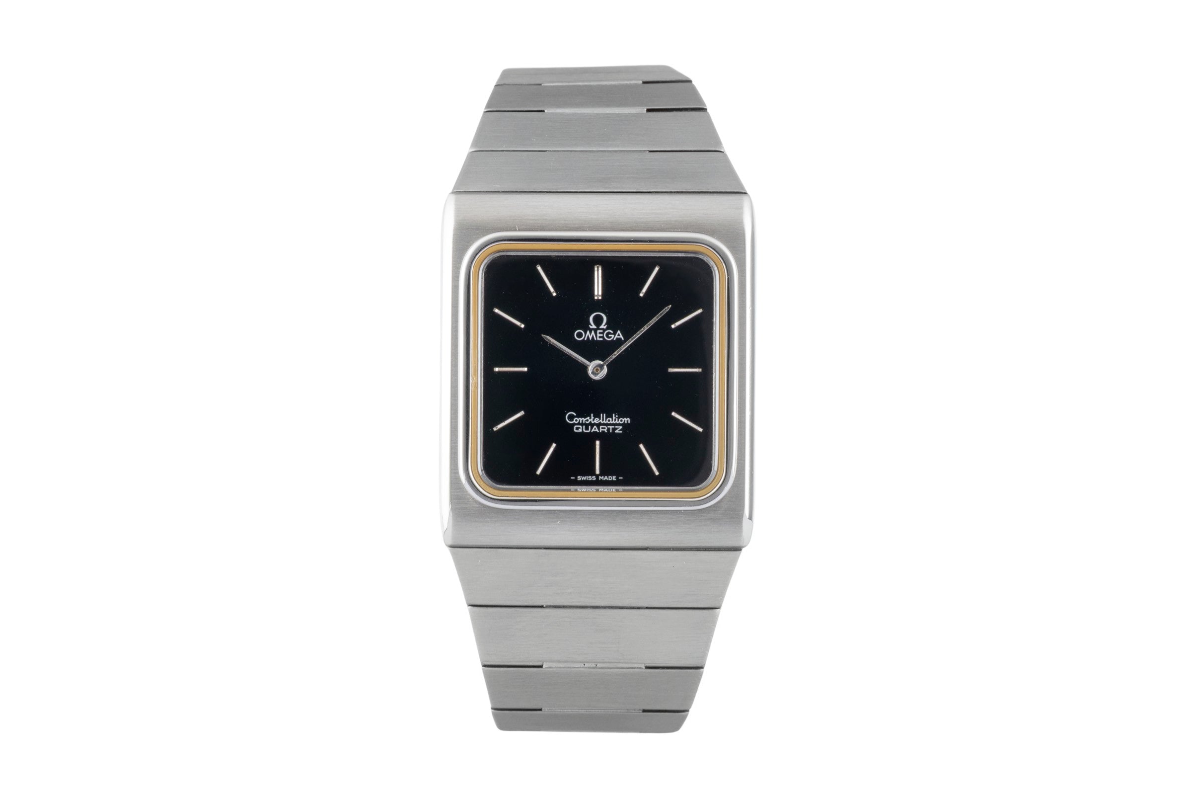 OMEGA Constellation ステンレススチール ブラック Omega Constellation steel quartz Kal. 1351 Ref. 395.0800 VINTAGE