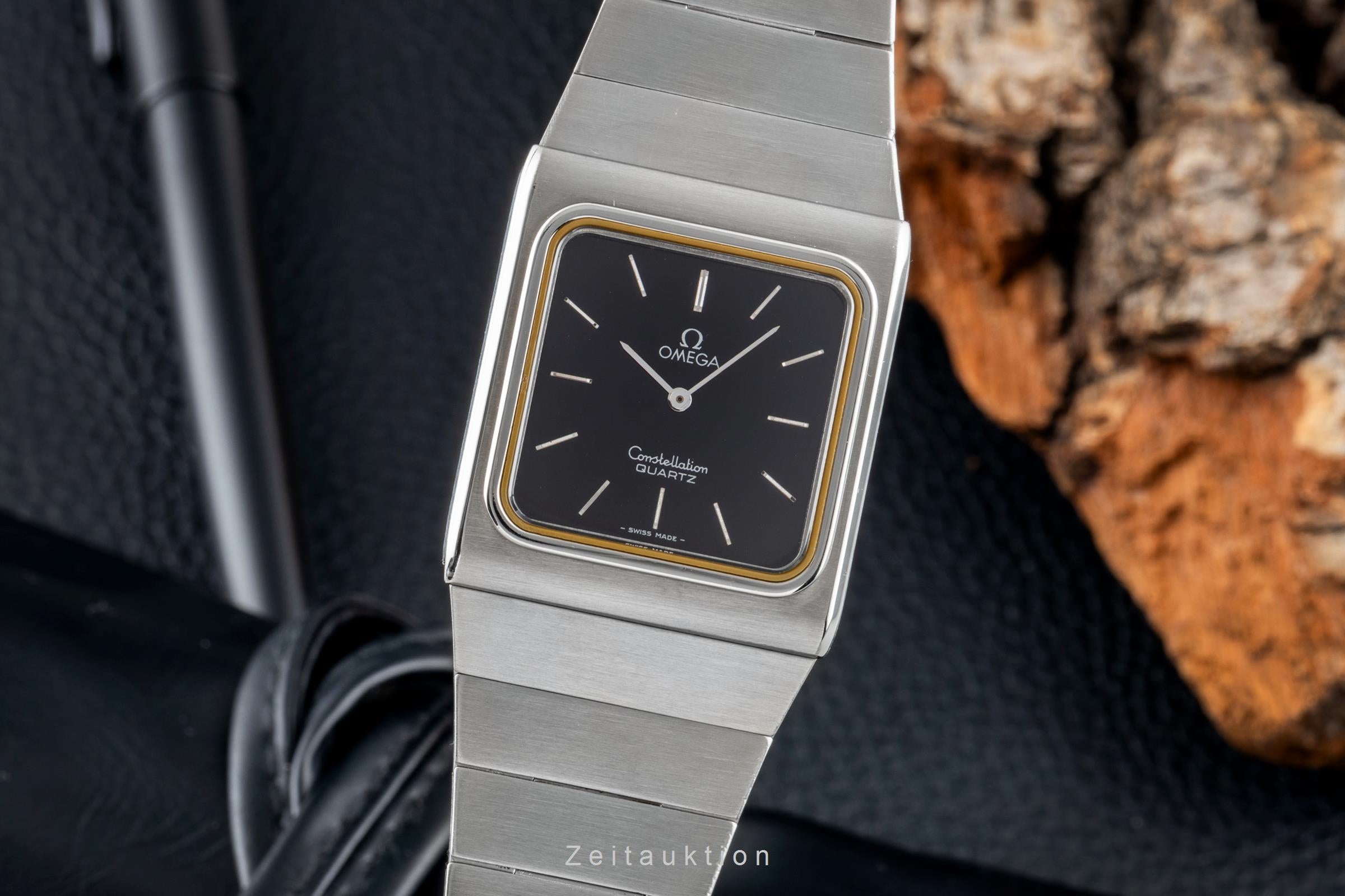 Omega Constellation Stahl Quarz Herrenuhr Ref. 395.0800 Klassiker Vintage  [2600075]